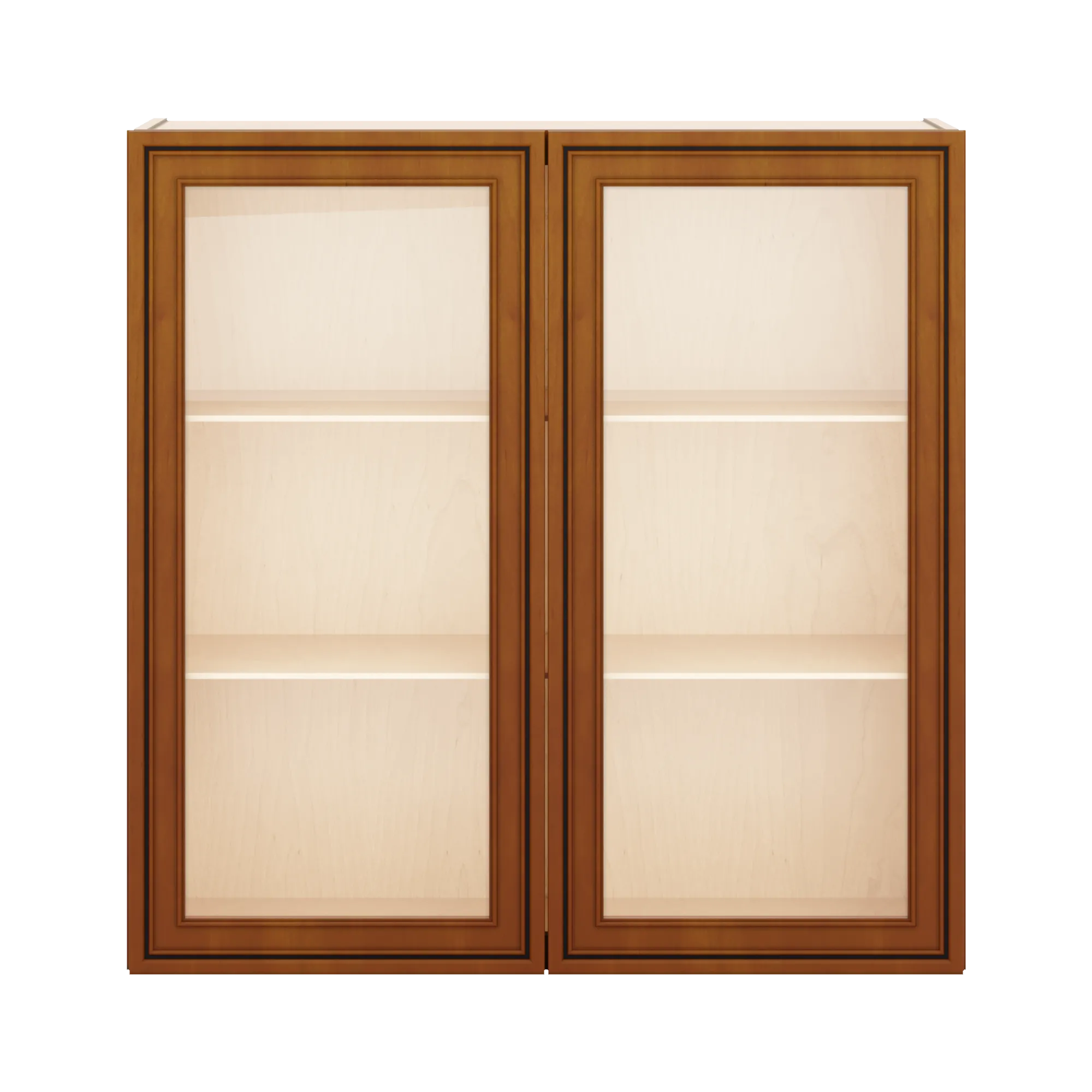 j k mocha glazed k10 wall glass cabinet 36 w x 36 h no glass insert
