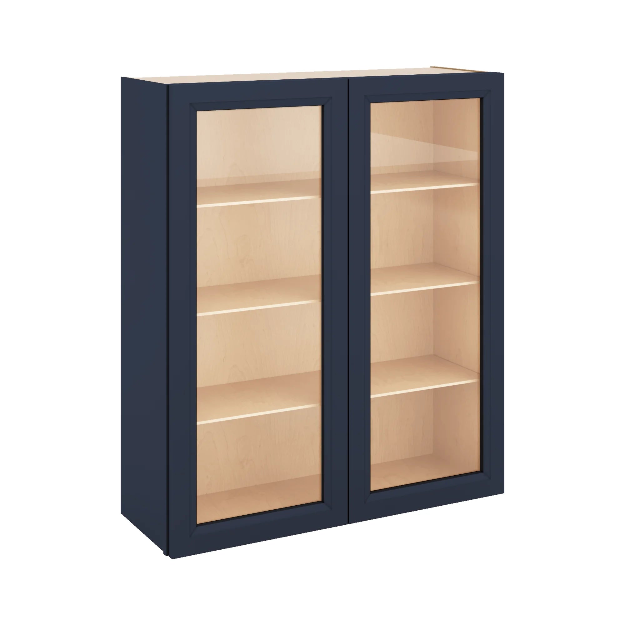 J&K Naval B7 Wall Glass Cabinet - 36" W x 42" H (No Glass Insert)