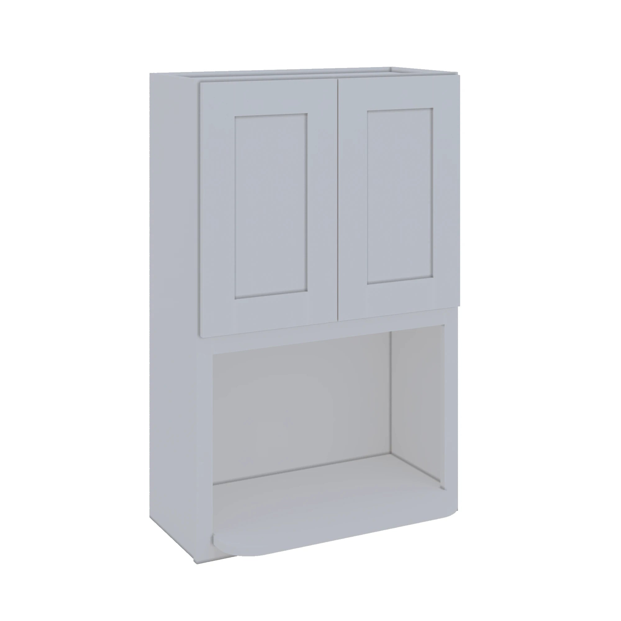 Modernform Cabinet Grey Shaker 27" W X 42" H X 12" D Microwave w/Bottom Shelf