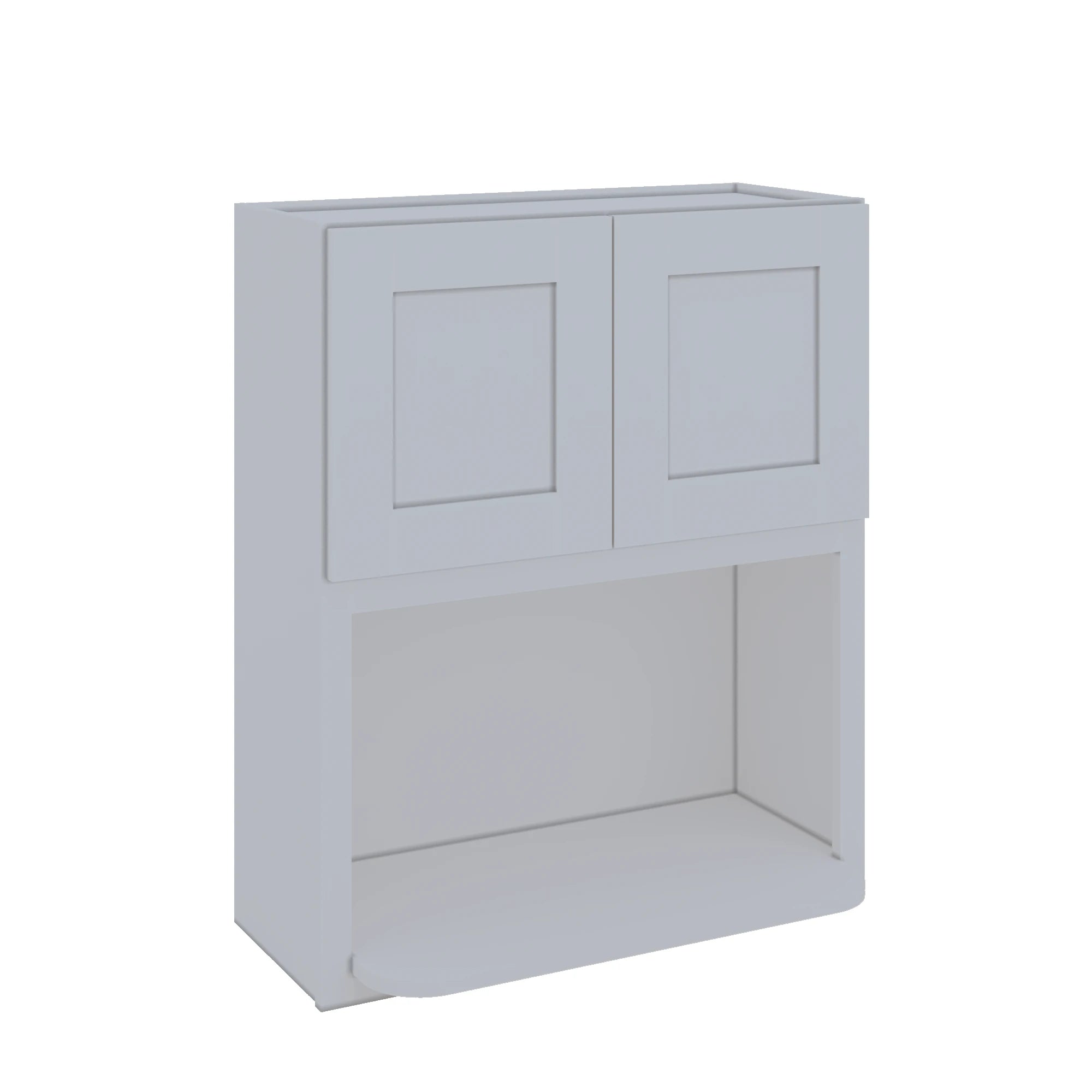 Modernform Cabinet Grey Shaker 30" W X 36" H X 12" D Microwave w/Bottom Shelf