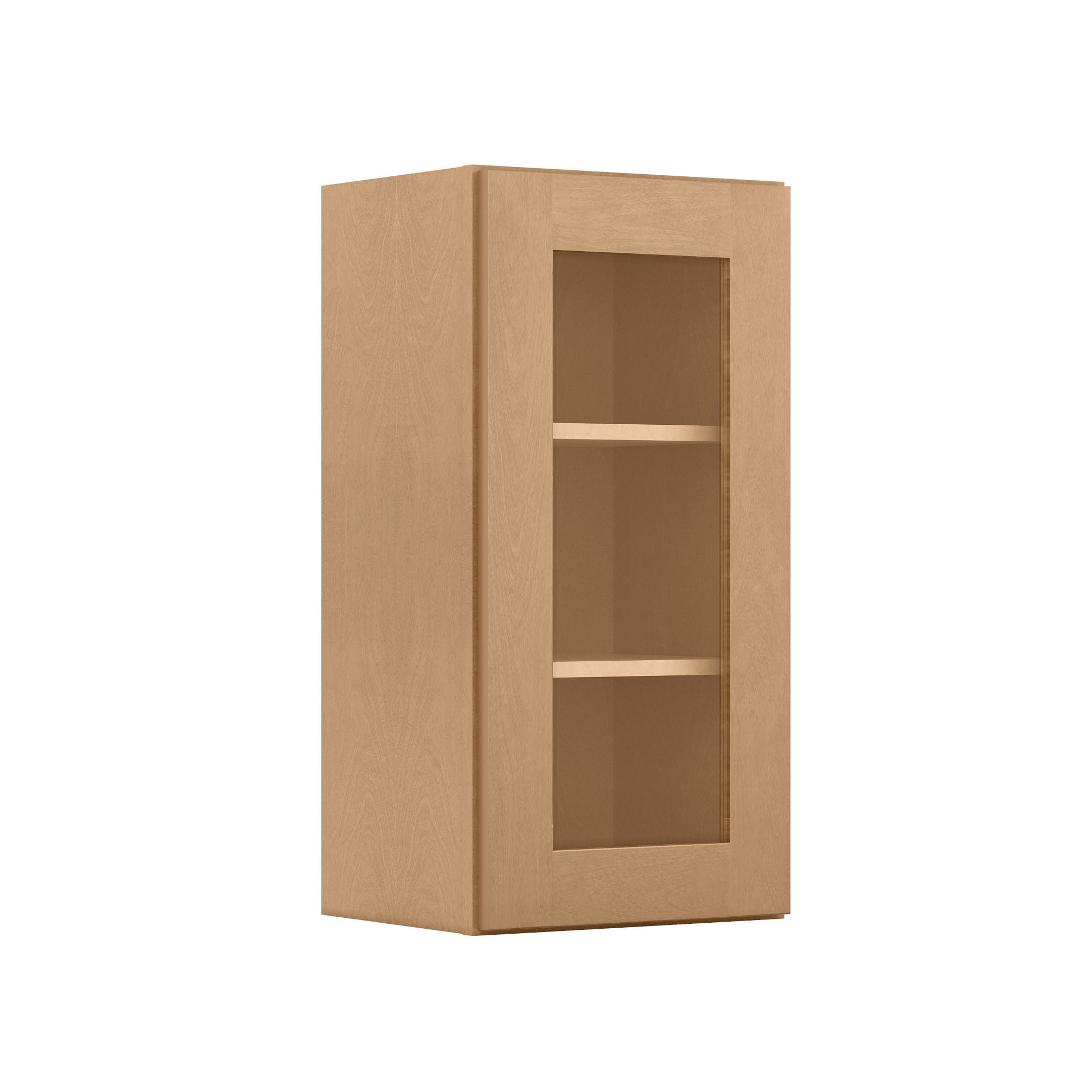 Mullion Door Wall Kitchen Cabinet WMD1530 Shaker Toffee 15 in. width 30 in. height 12 in. depth