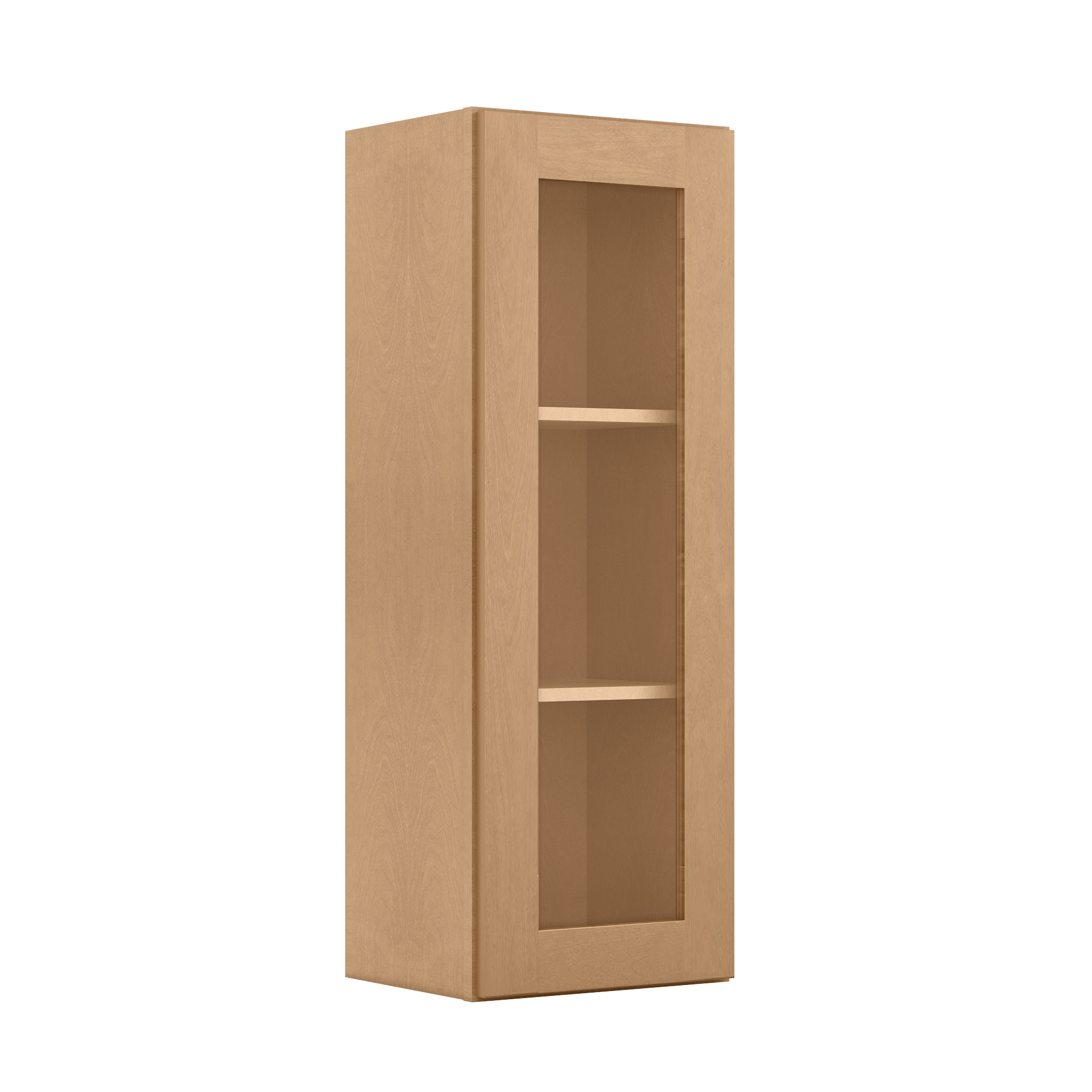 Mullion Door Wall Kitchen Cabinet WMD1542 Shaker Toffee 15 in. width 42 in. height 12 in. depth