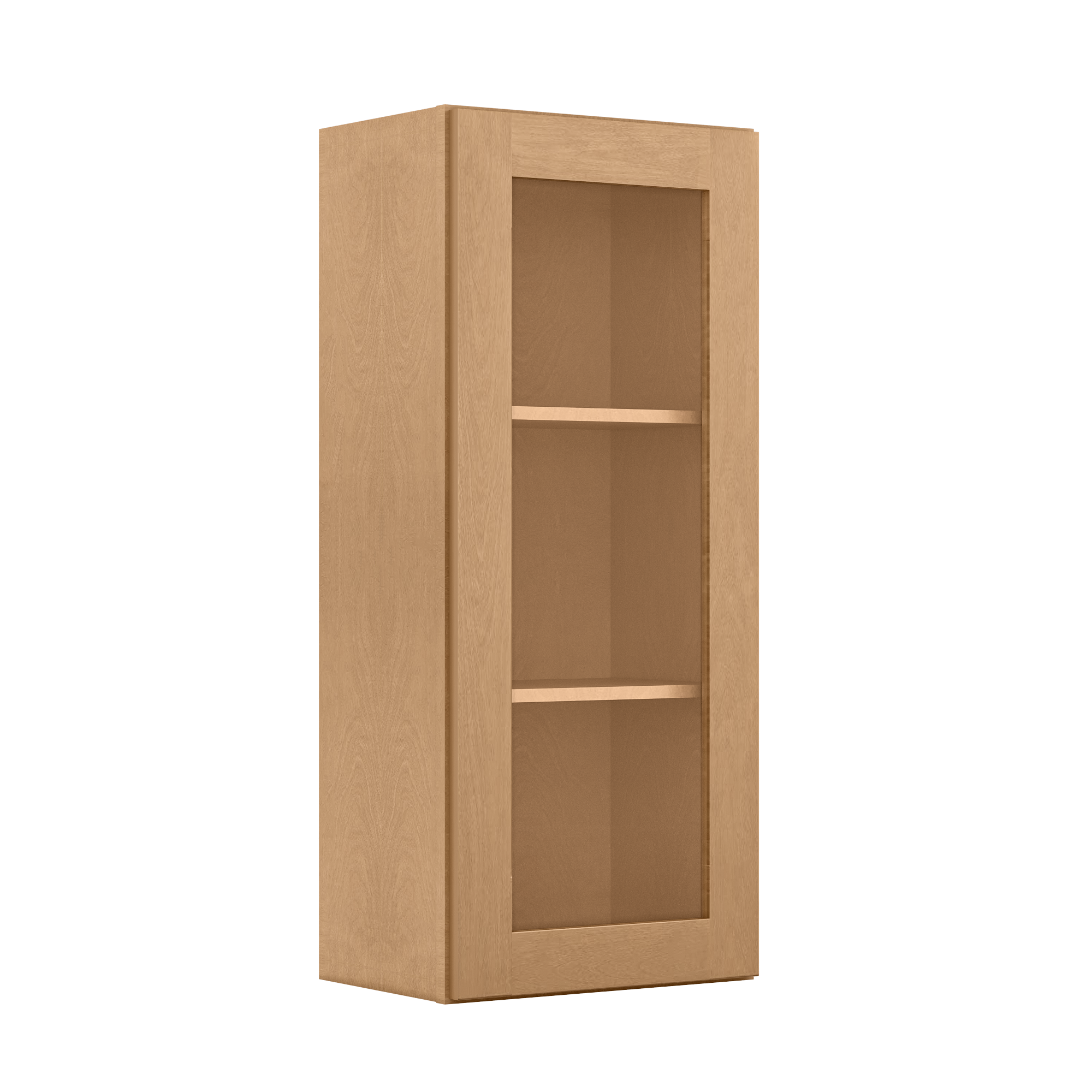 Mullion Door Wall Kitchen Cabinet WMD1842 Shaker Toffee 18 in. width 42 in. height 12 in. depth