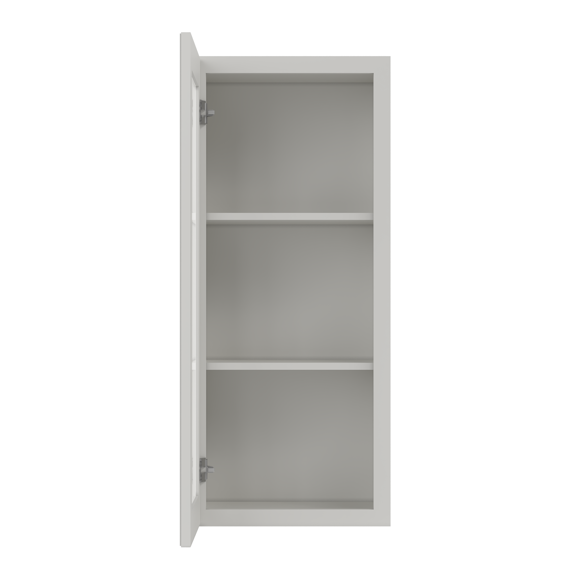 Mullion Door Wall Kitchen Cabinet WMD1842 Milan Pearl 18 in. width 42 in. height 12 in. depth