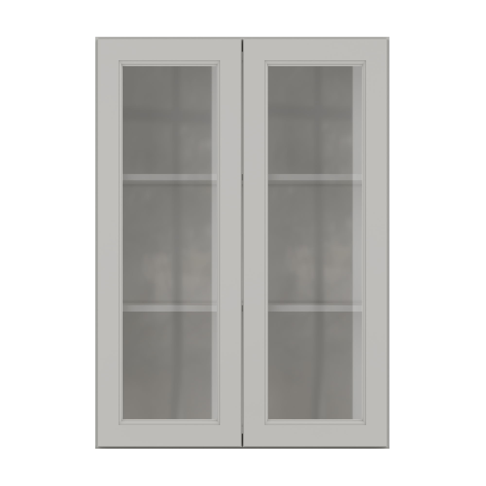 Mullion Door Wall Kitchen Cabinet WMD3042 Milan Pearl 30 in. width 42 in. height 12 in. depth