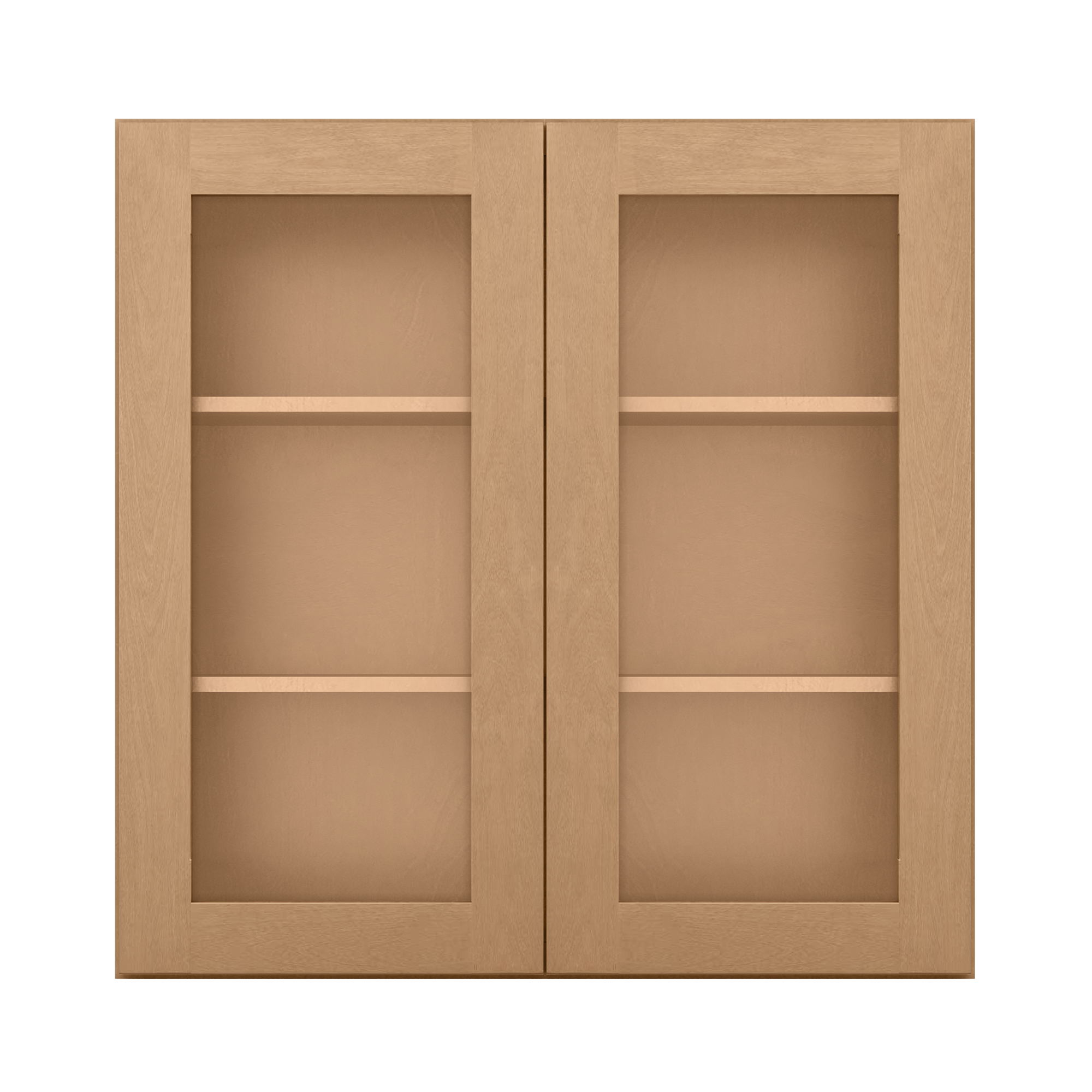 Mullion Door Wall Kitchen Cabinet WMD3636 Shaker Toffee 36 in. width 36 in. height 12 in. depth