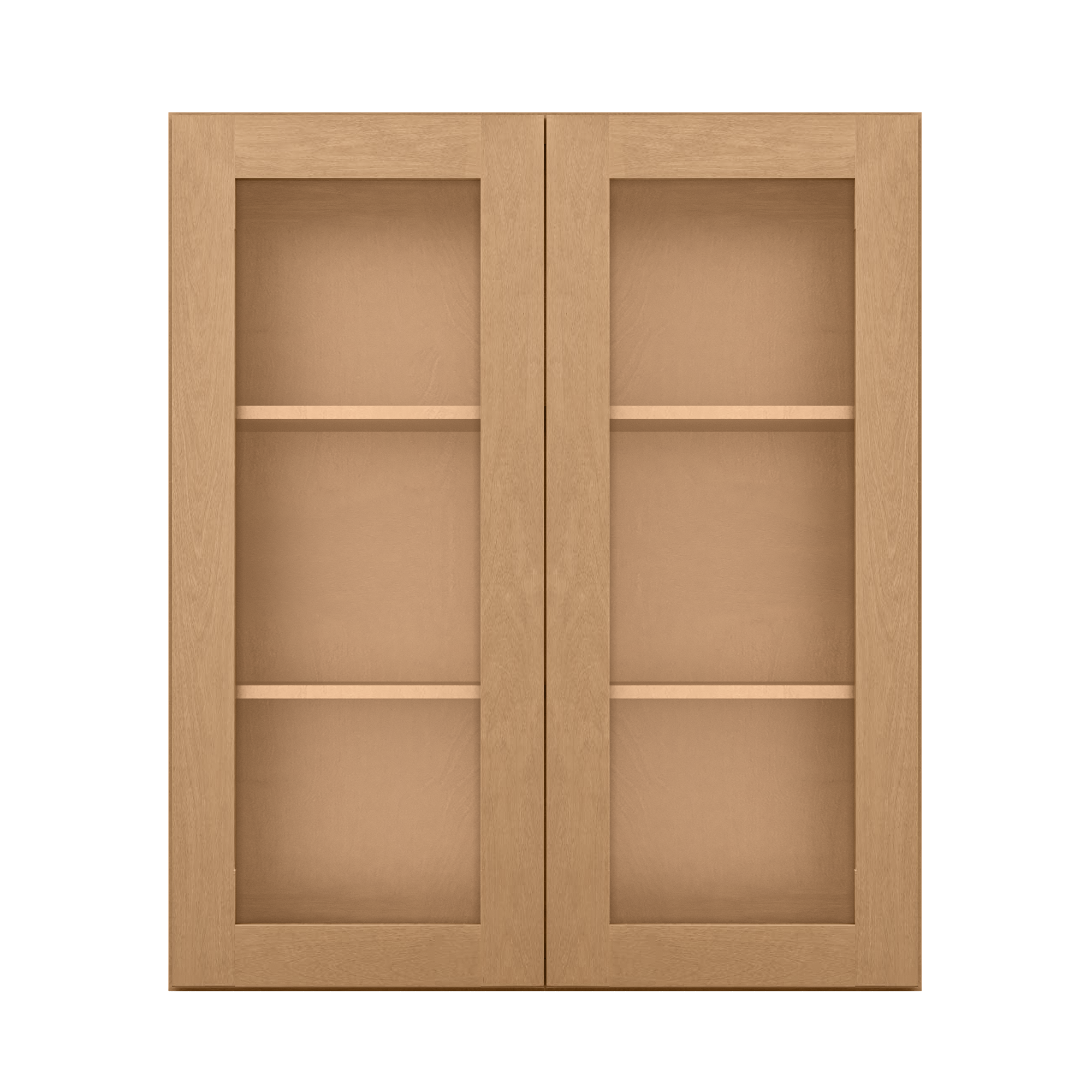 Mullion Door Wall Kitchen Cabinet WMD3642 Shaker Toffee 36 in. width 42 in. height 12 in. depth