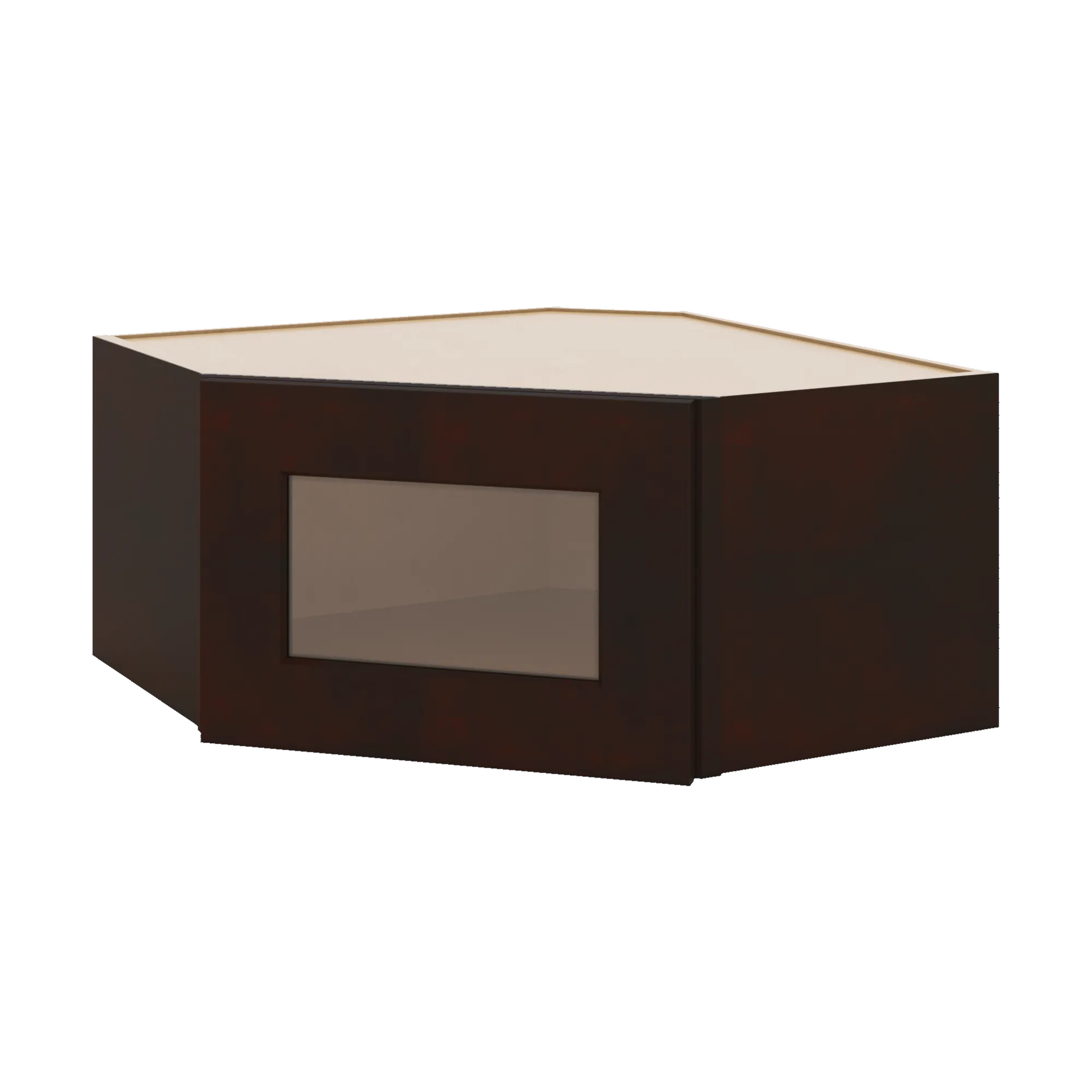 J&K Java Coffee S1 Wall Diagonal Glass Insert- 24" W x 12" H (No Glass Insert)