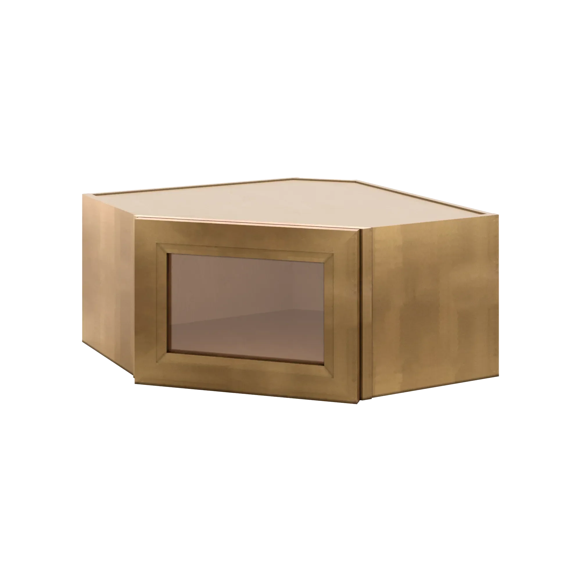 J&K Butterscotch B8 Wall Diagonal Glass Insert- 24" W x 12" H (No Glass Insert)
