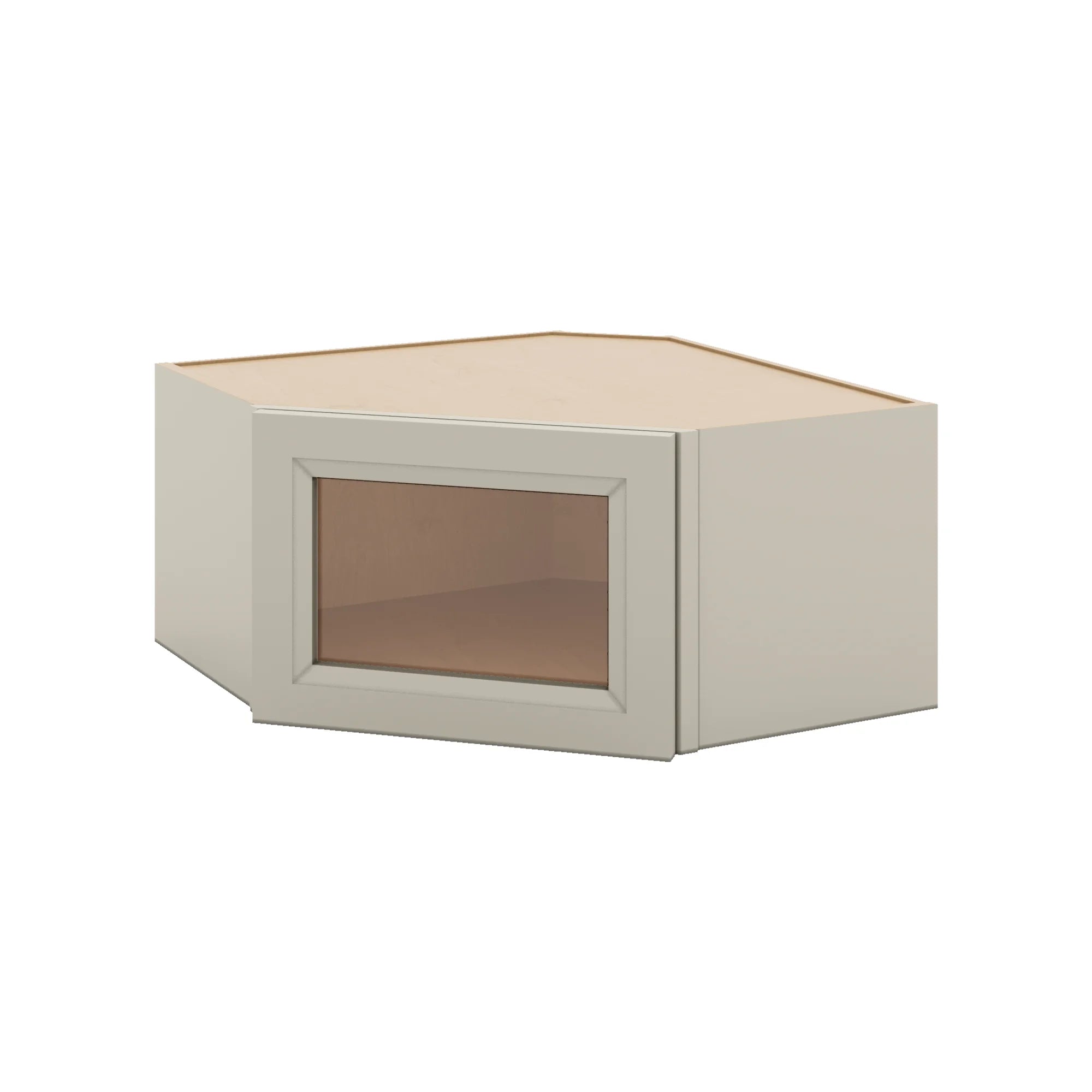 J&K Pebble B6 Wall Diagonal Glass Insert- 24" W x 12" H (No Glass Insert)