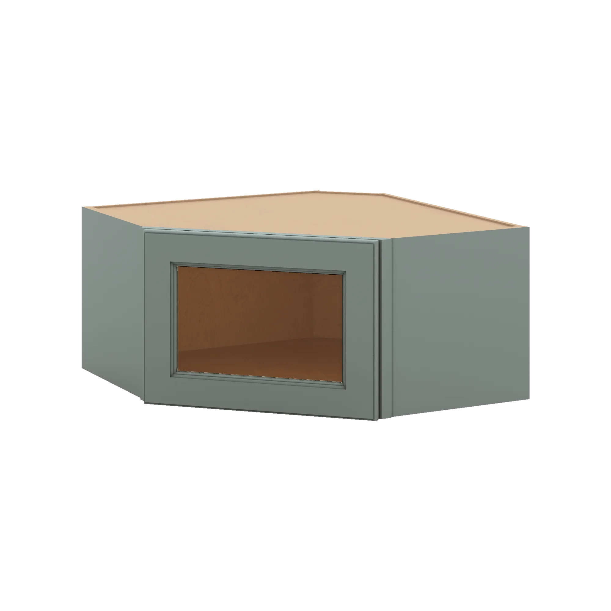 J&K Sage E3 Wall Diagonal Glass Insert- 24" W x 12" H (No Glass Insert)