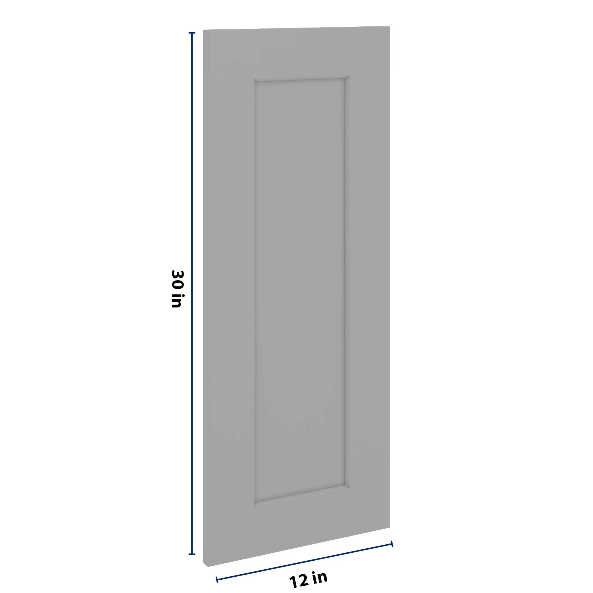 J&K Castle Grey S5 Dummy Insert Door Glass 12" W x 30" H