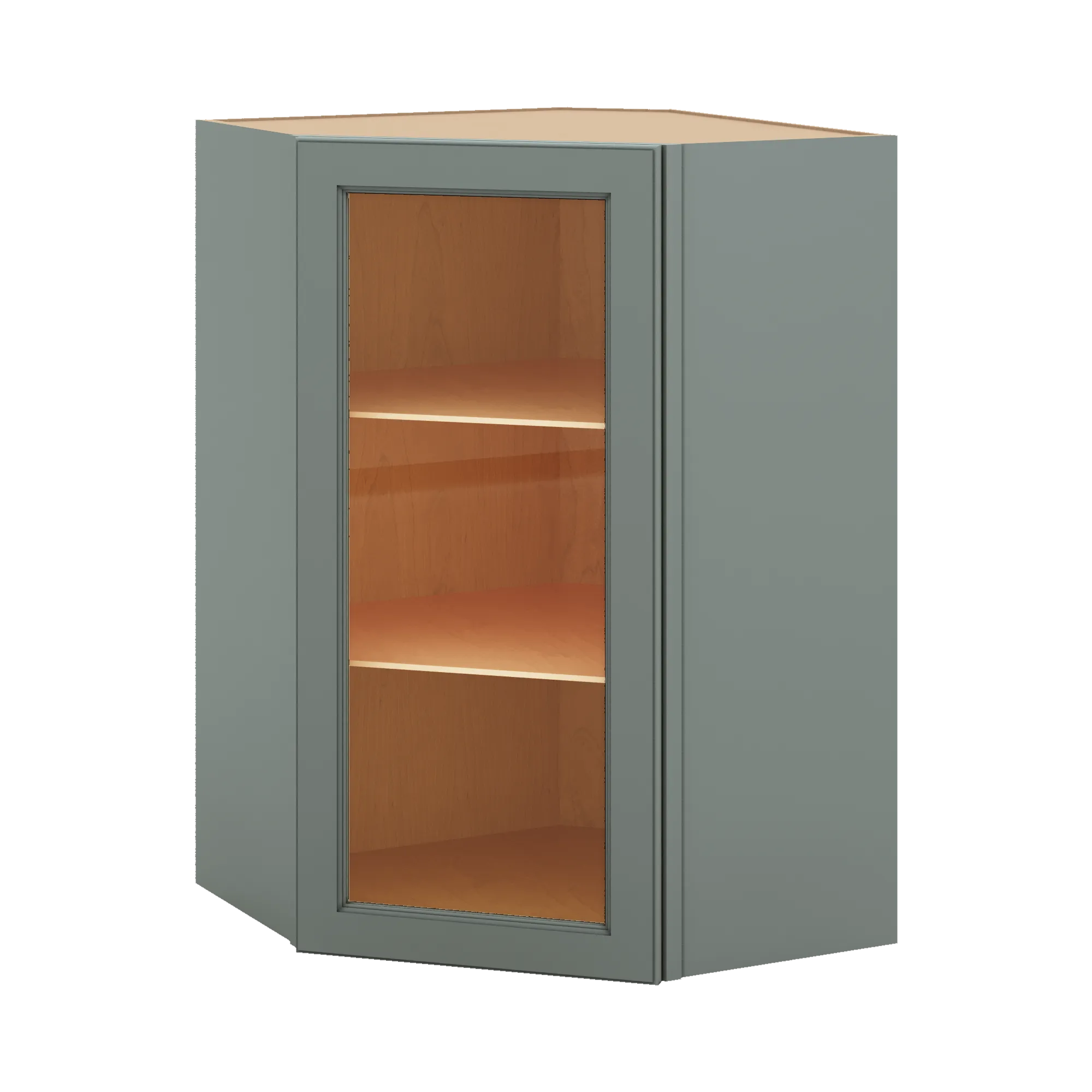 J&K Sage E3 Wall Diagonal Glass Insert- 24" W x 36" H (No Glass Insert)
