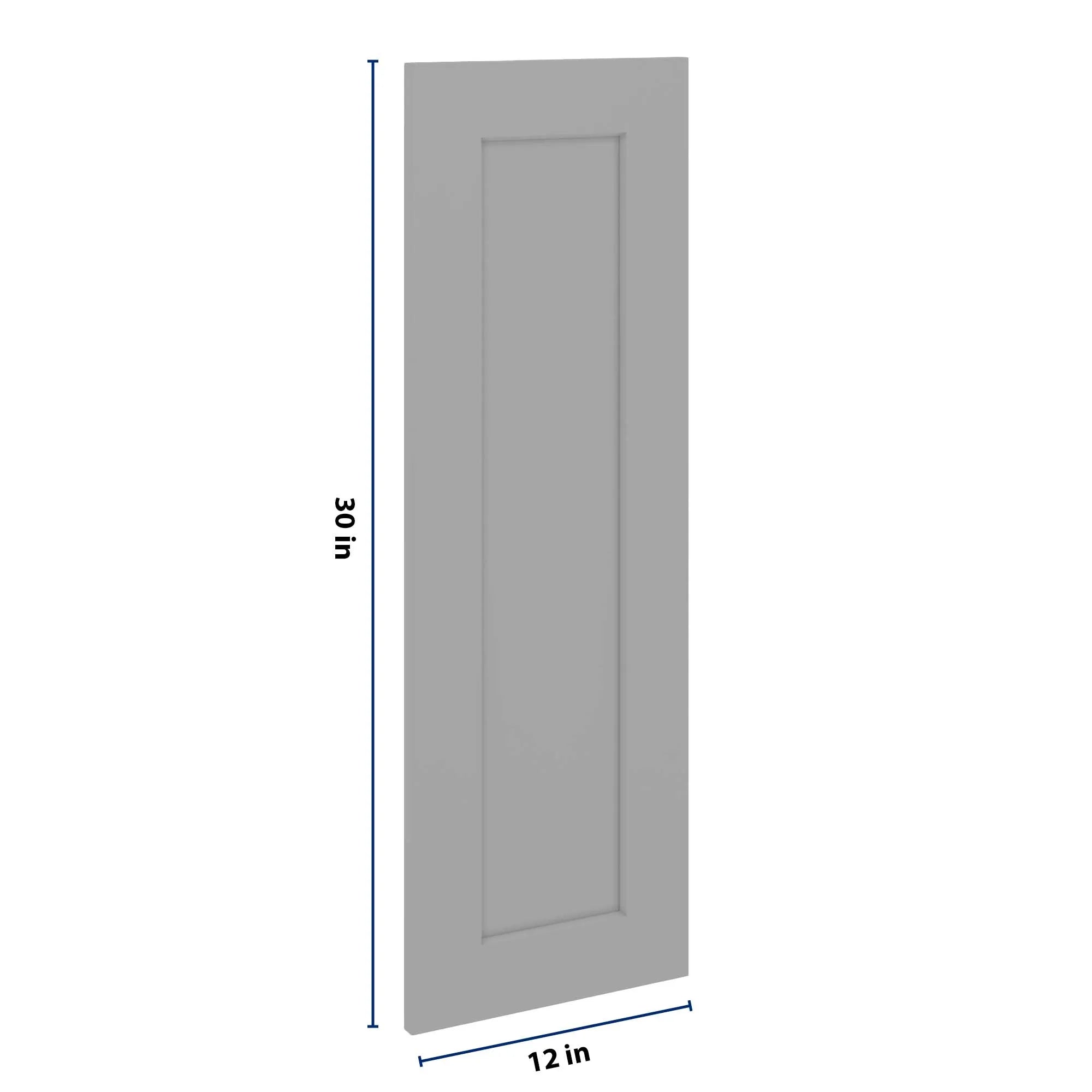 J&K Castle Grey S5 Dummy Insert Door Glass 12" W x 36" H