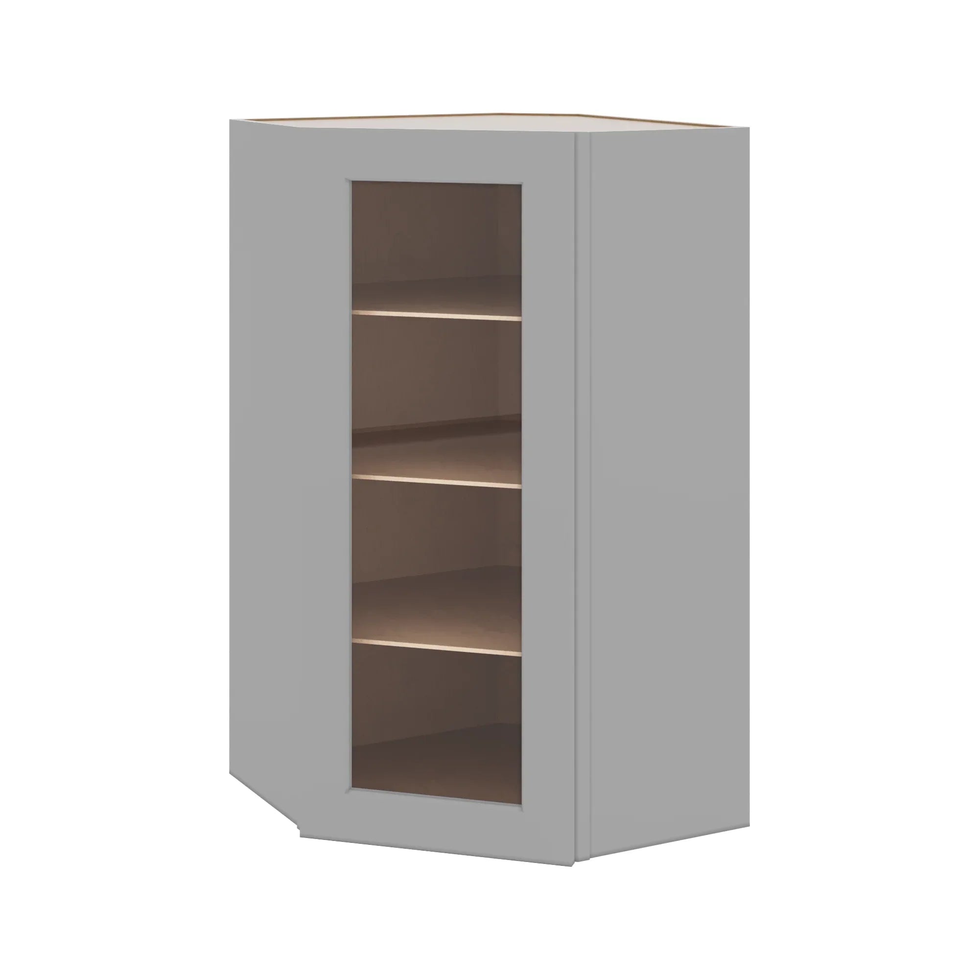 J&K Castle Grey S5 Wall Diagonal Glass Insert- 24" W x 42" H (No Glass Insert)