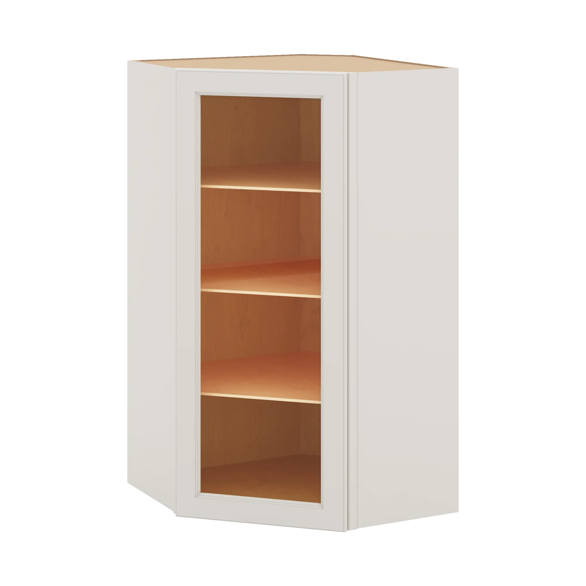 J&K Dove E1 Wall Diagonal Glass Insert- 24" W x 42" H (No Glass Insert)