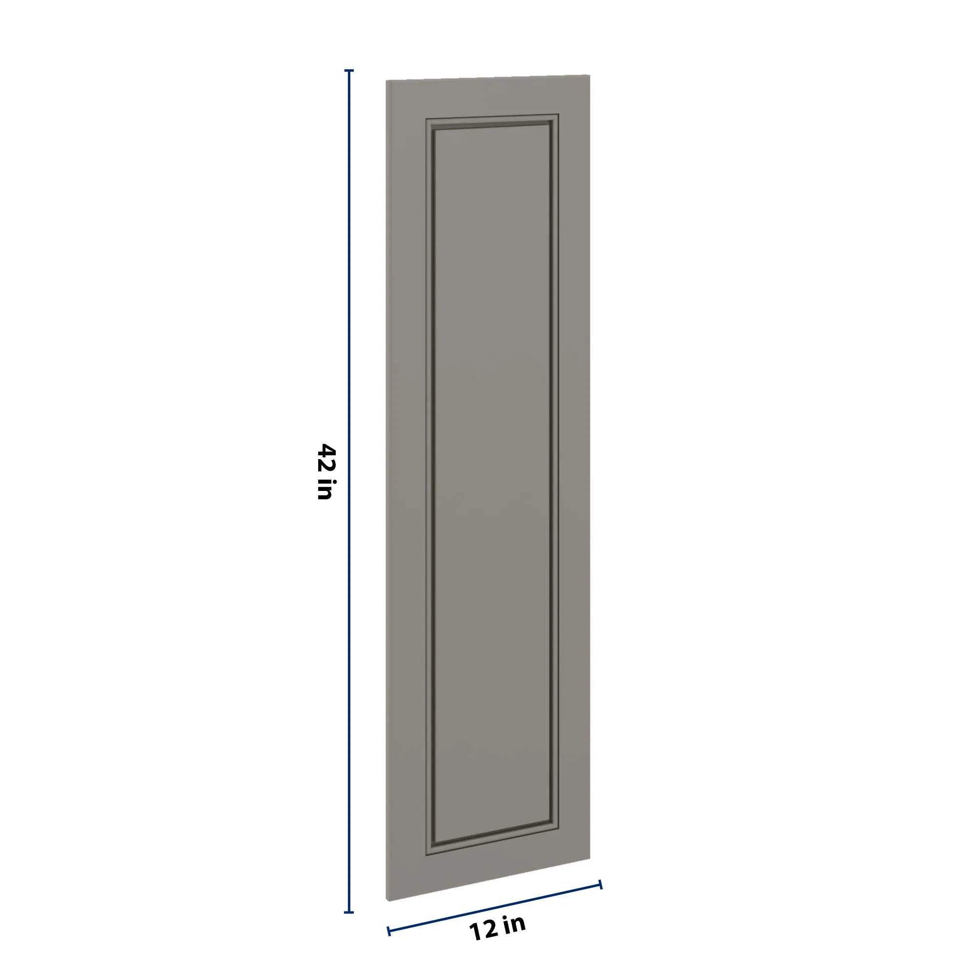 J&K Greige K3 Dummy Insert Door Glass 12" W x 42" H