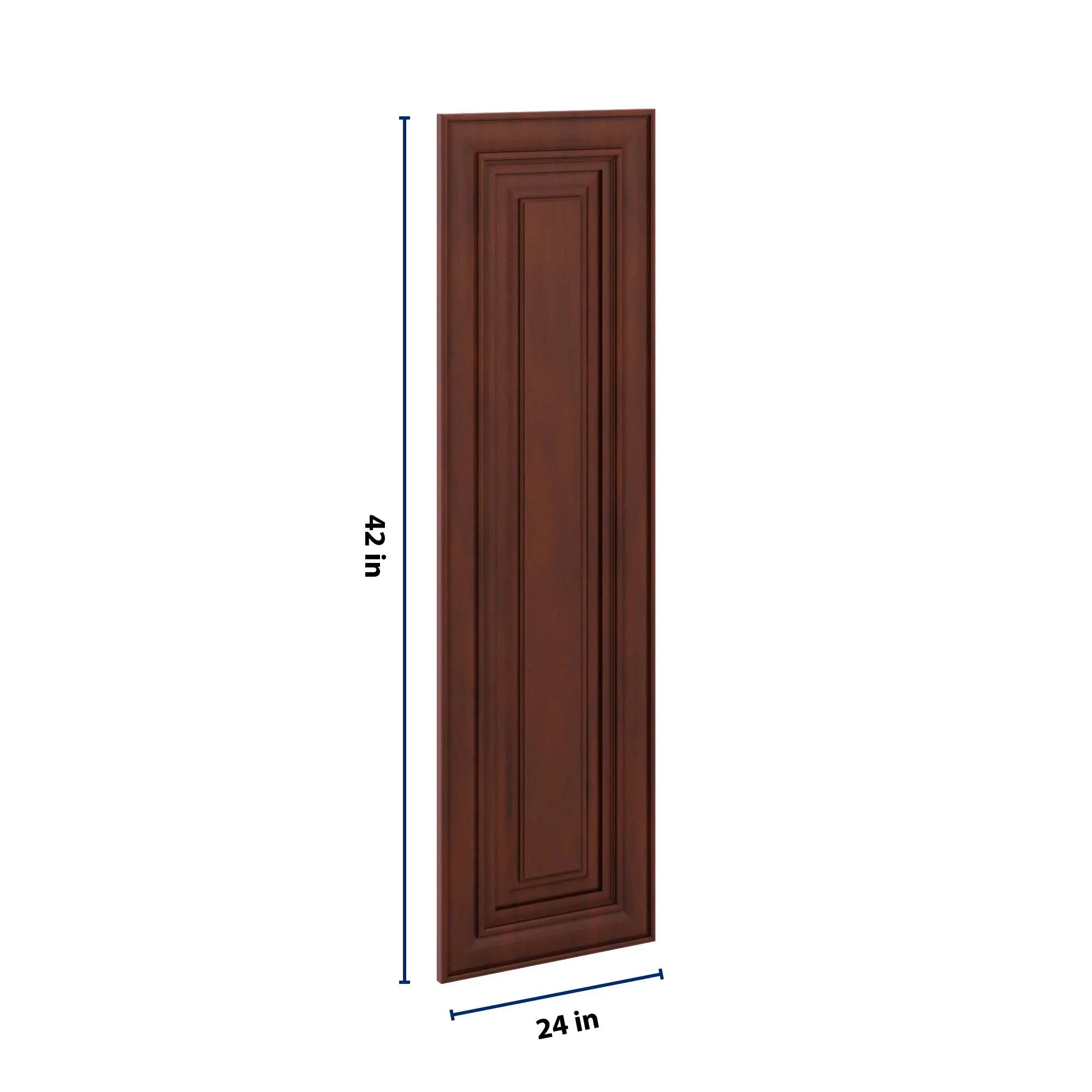 J&K Mahogany J5 Dummy Insert Door Glass 12" W x 42" H