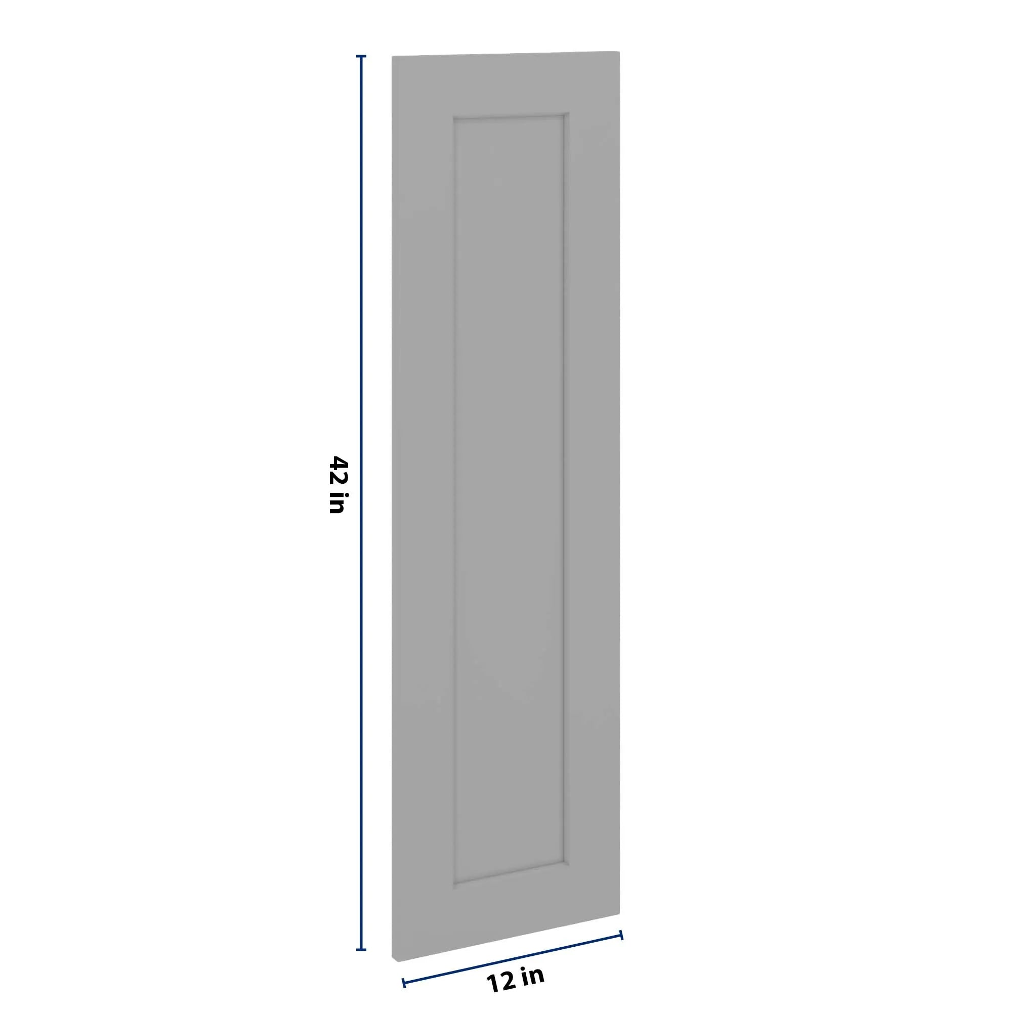 J&K Castle Grey S5 Dummy Insert Door Glass 12" W x 42" H