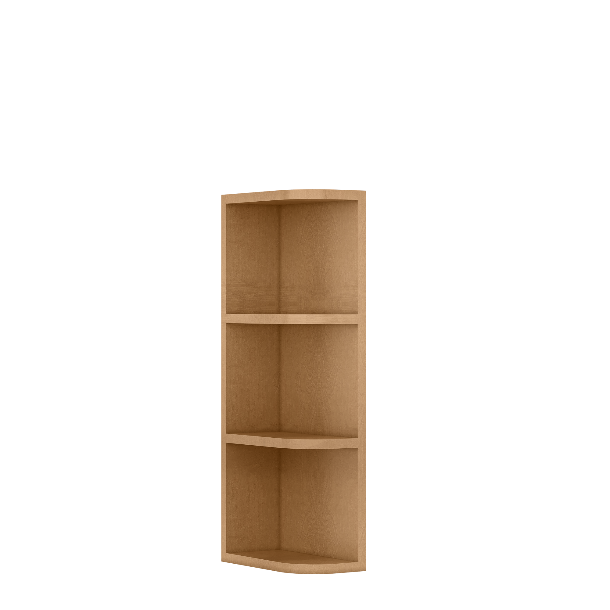 What-Not-Shelf Kitchen Cabinet WN630 Shaker Toffee LessCare 6 in. width 30 in. height 12 in. depth