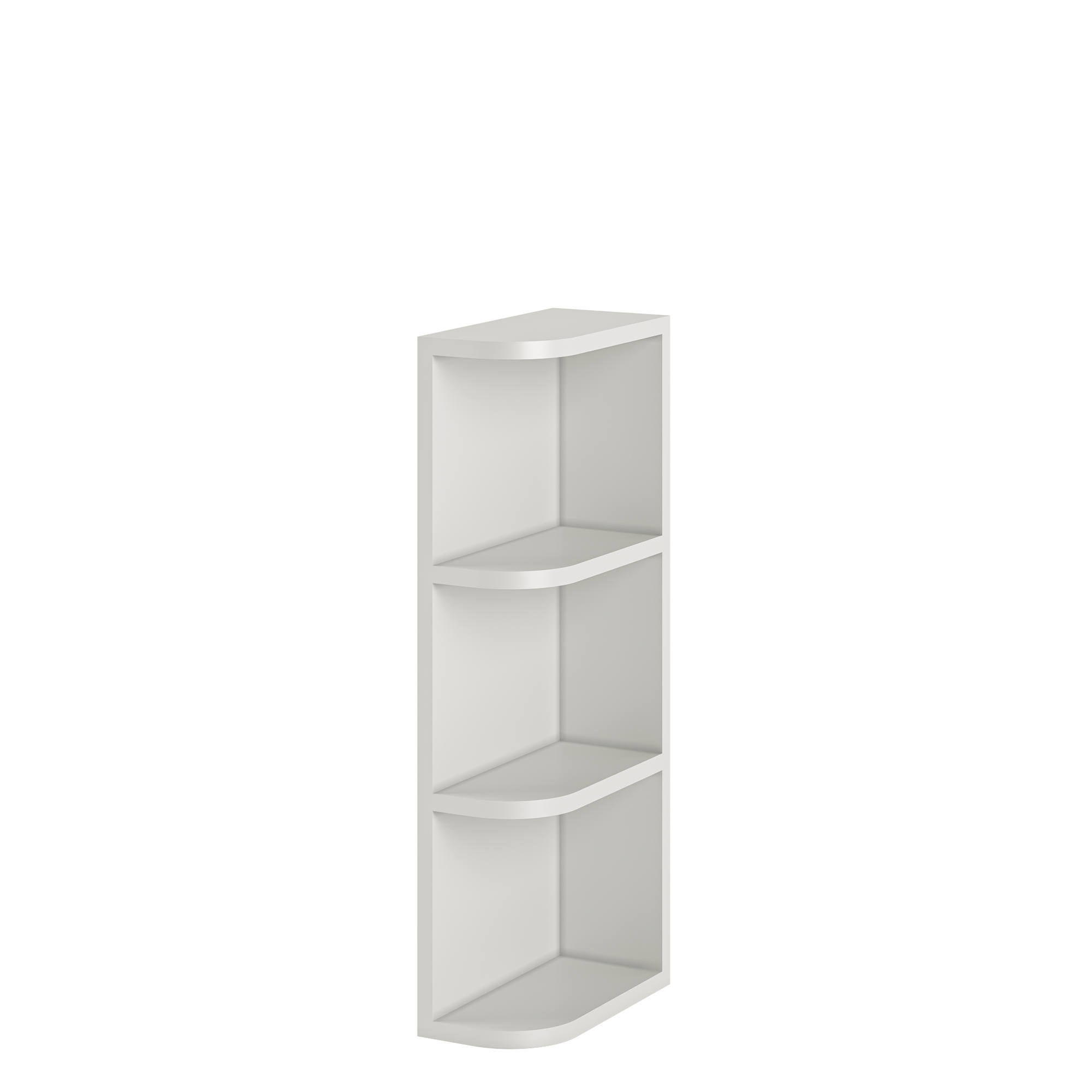 What-Not-Shelf Kitchen Cabinet WN630 Milan Pearl 6 in. width 30 in. height 12 in. depth