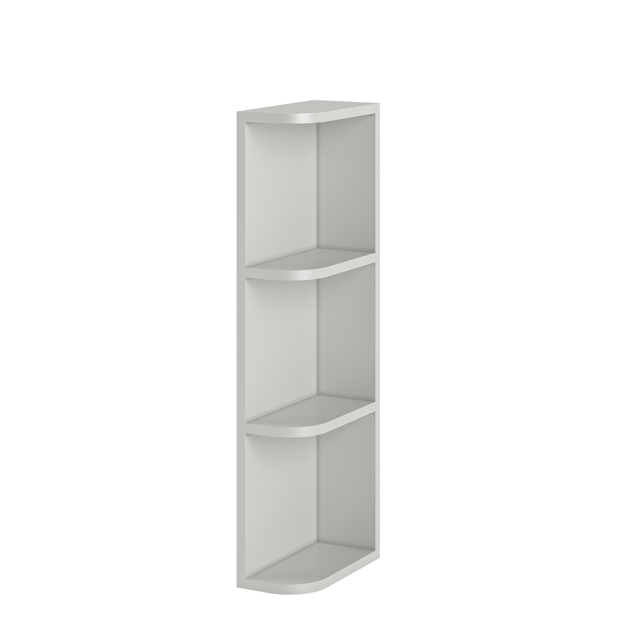 What-Not-Shelf Kitchen Cabinet WN636 Milan Pearl 6 in. width 36 in. height 12 in. depth