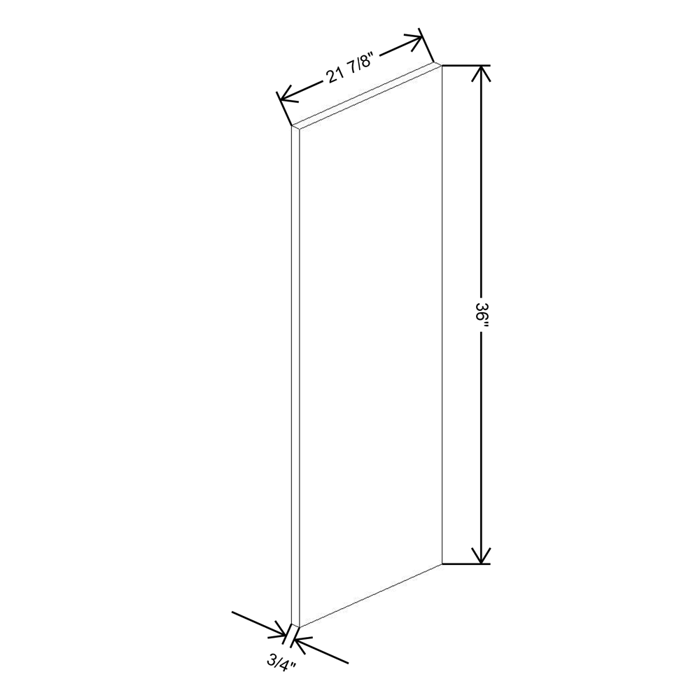 Fabuwood Illume Tuscany Nocce 3  Wainscot Panel MC36 {Right}