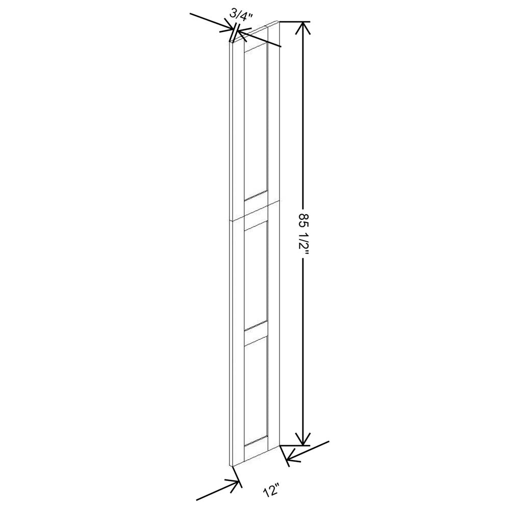 Fabuwood Allure Galaxy Linen 96" W X 5 1/2" H X 3/4" D Base Board Molding