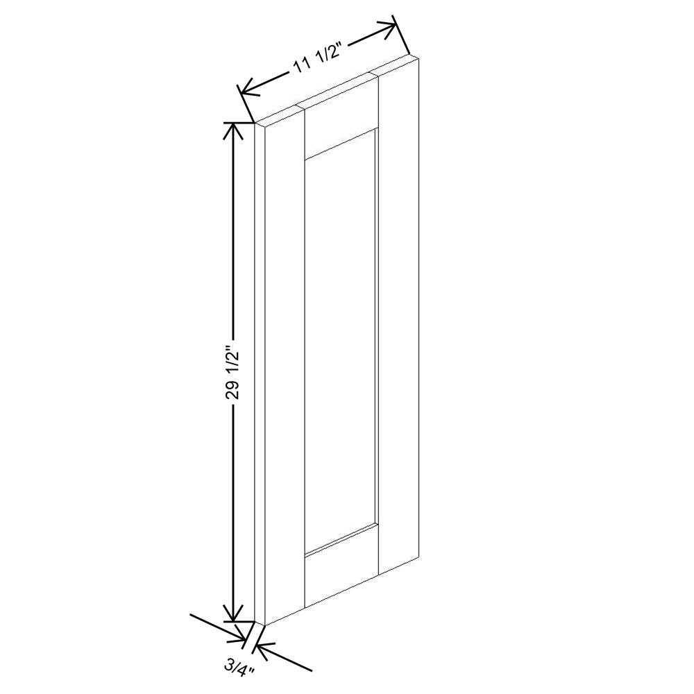 Fabuwood Allure Fusion Kona 30"H Wall Wainscot