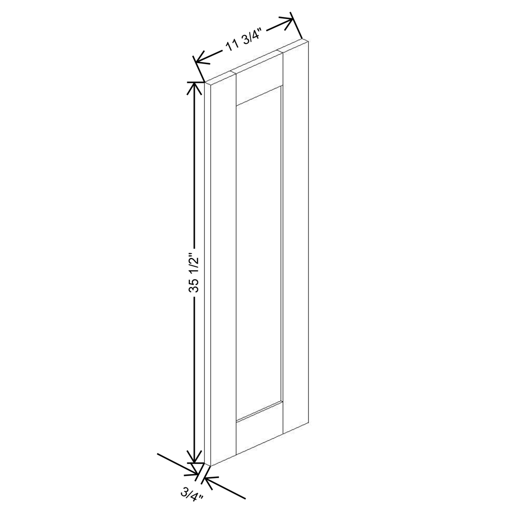 Fabuwood Allure Galaxy Dove 36"H Wainscot