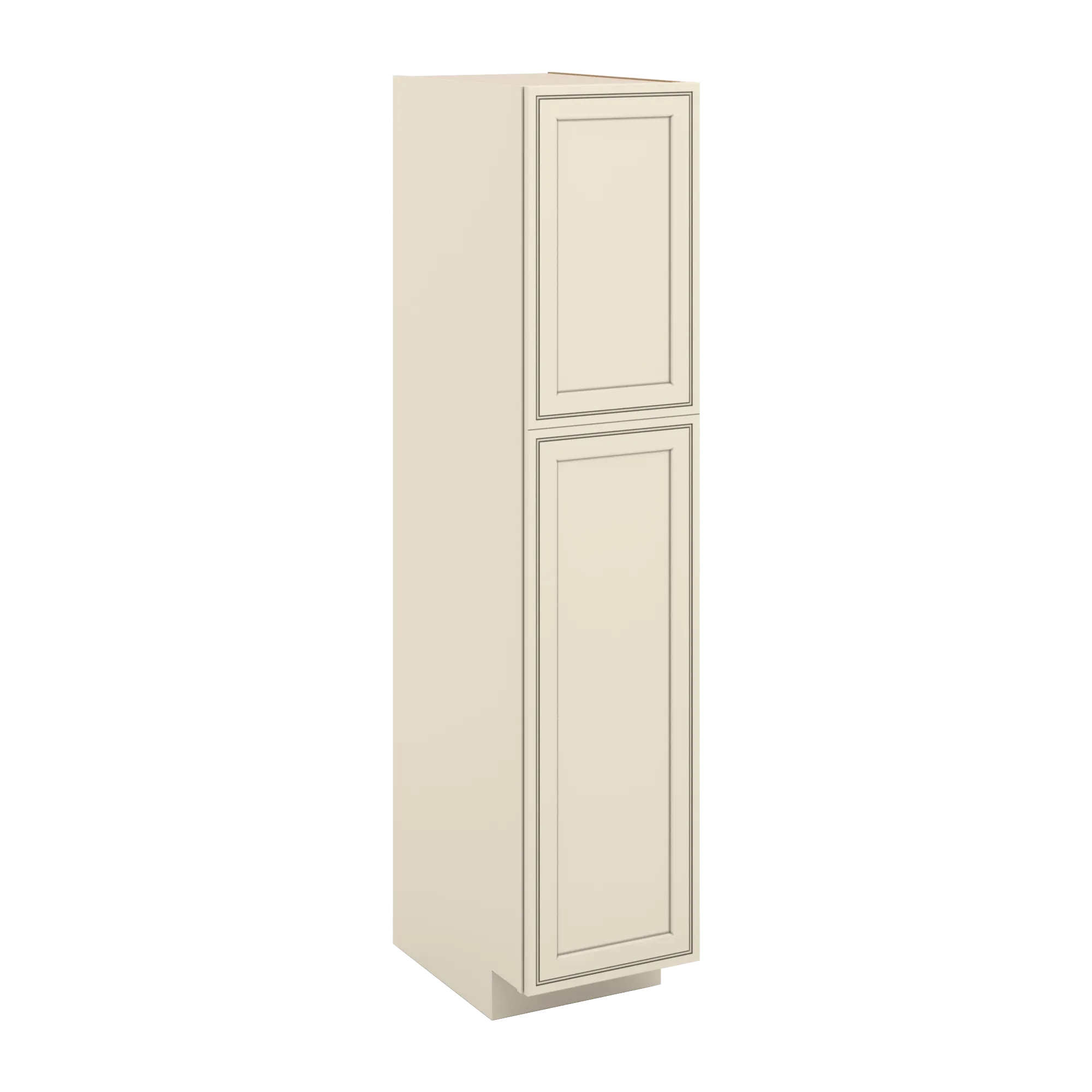 J&K Pearl Glazed H9 Pantry w/Roll-Out Trays 18" W x 84" H x 27" D