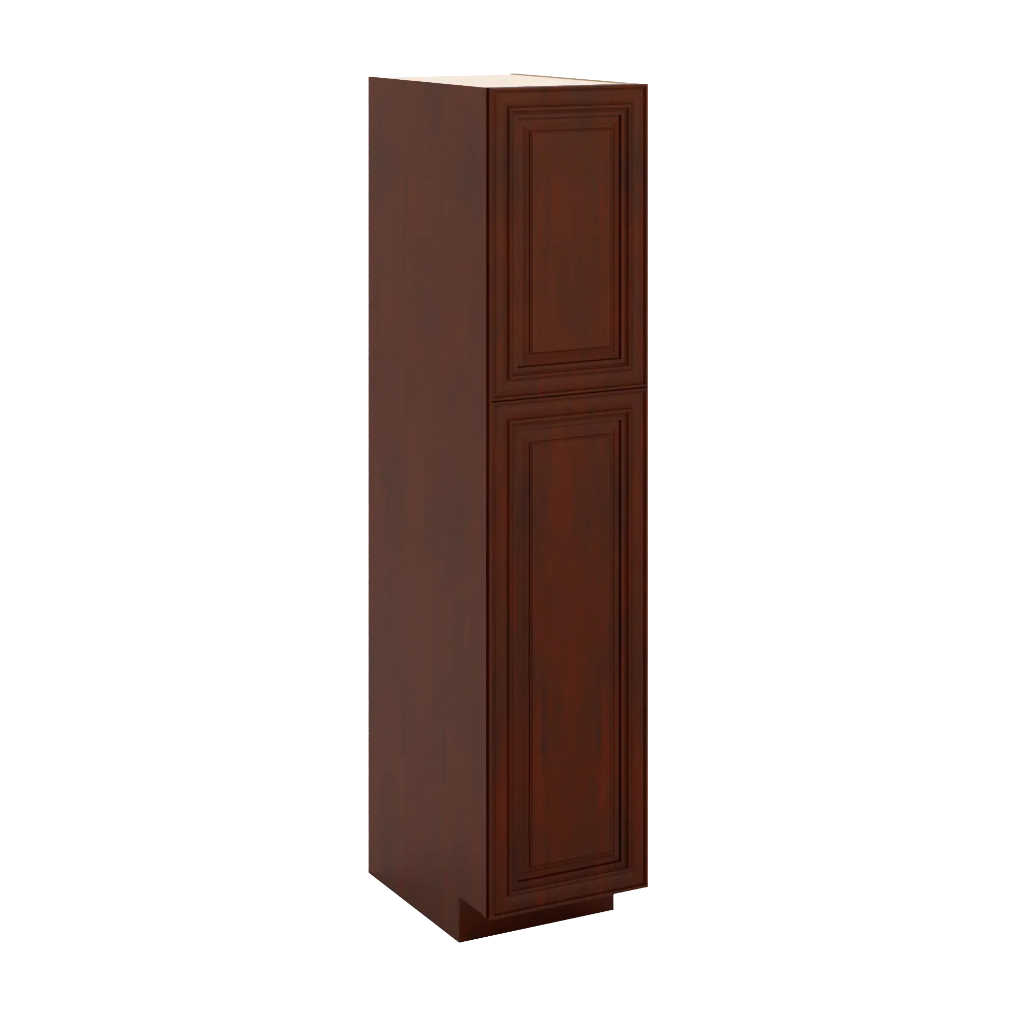 J&K Mahogany J5 Pantry w/Roll-Out Trays 18" W x 84" H x 27" D