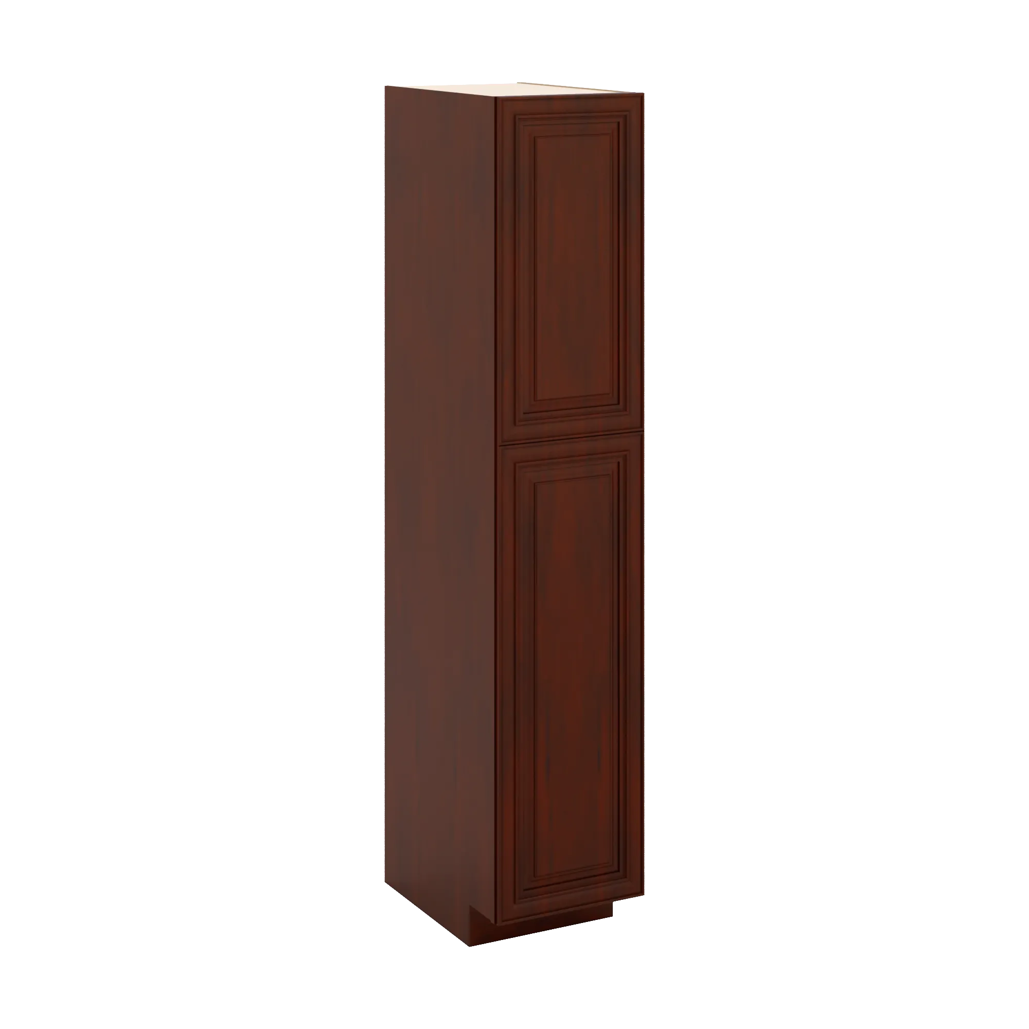 J&K Mahogany J5 Pantry w/Roll-Out Trays 18" W x 90" H x 27" D