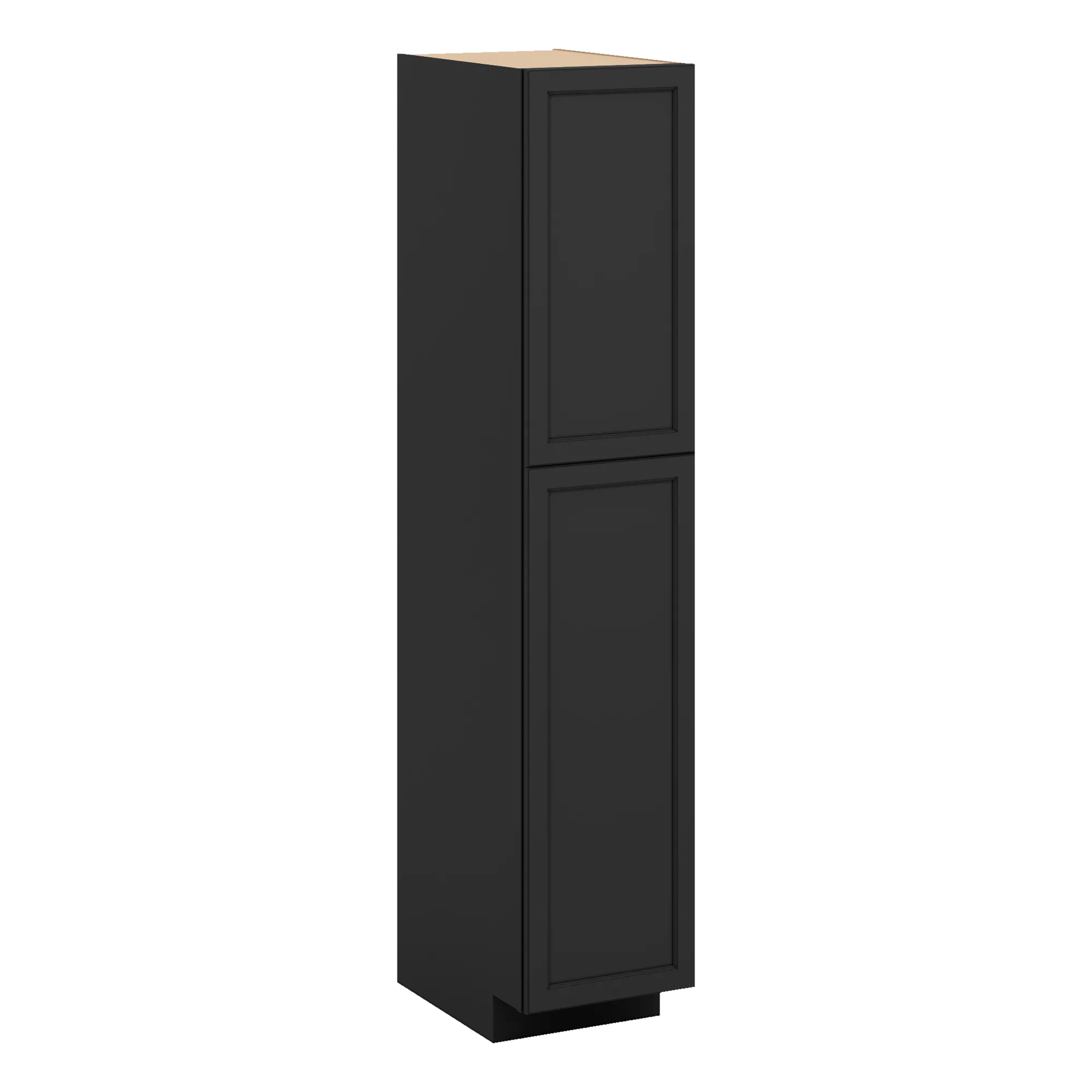 J&K Charcoal E2 Pantry w/Roll-Out Trays 18" W x 90" H x 27" D