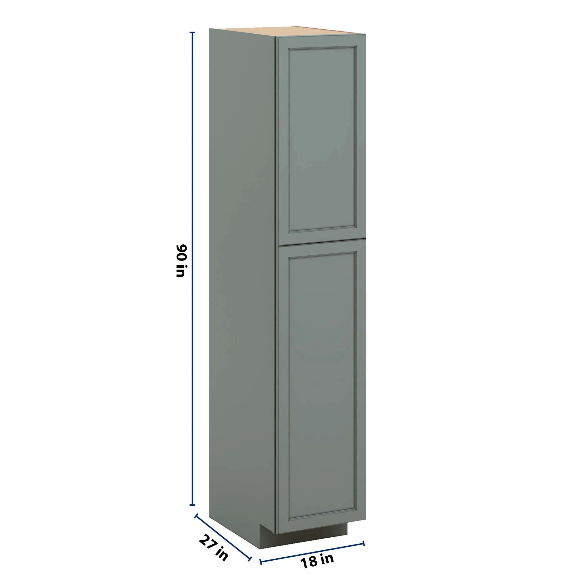 J&K Sage E3 Pantry w/Roll-Out Trays 18" W x 90" H x 27" D