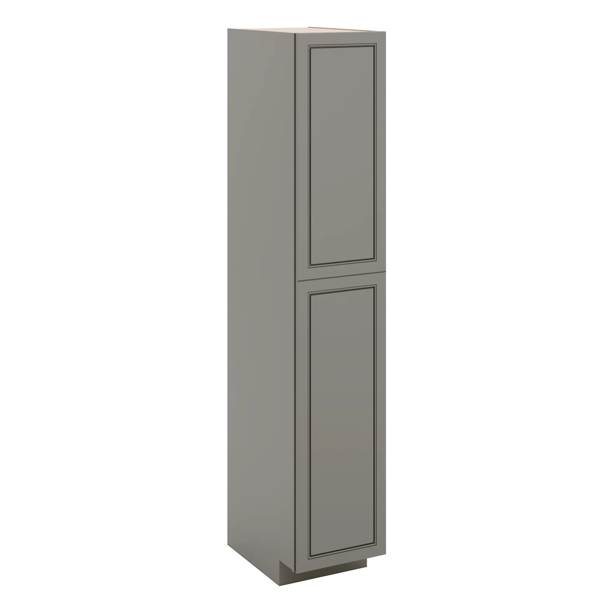 J&K Greige K3 Pantry w/Roll-Out Trays 18" W x 96" H x 27" D