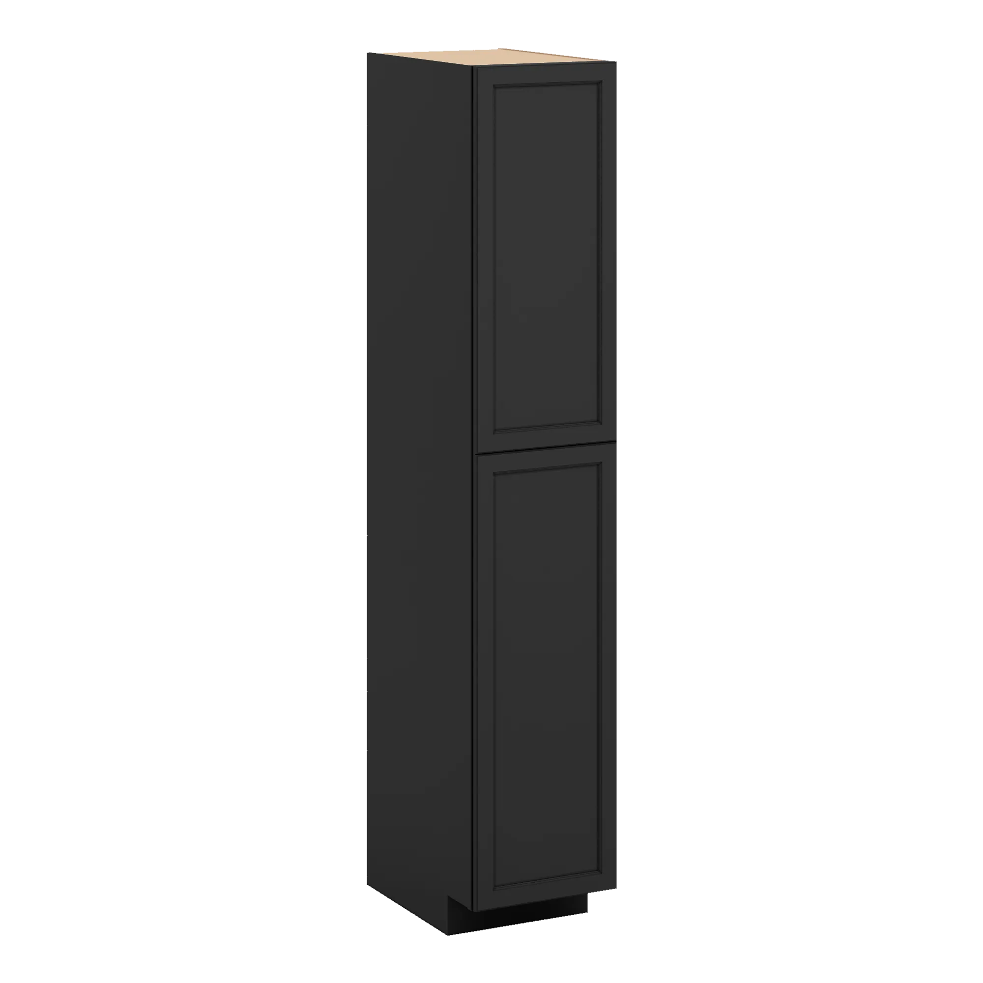 J&K Charcoal E2 Pantry w/Roll-Out Trays 18" W x 96" H x 27" D