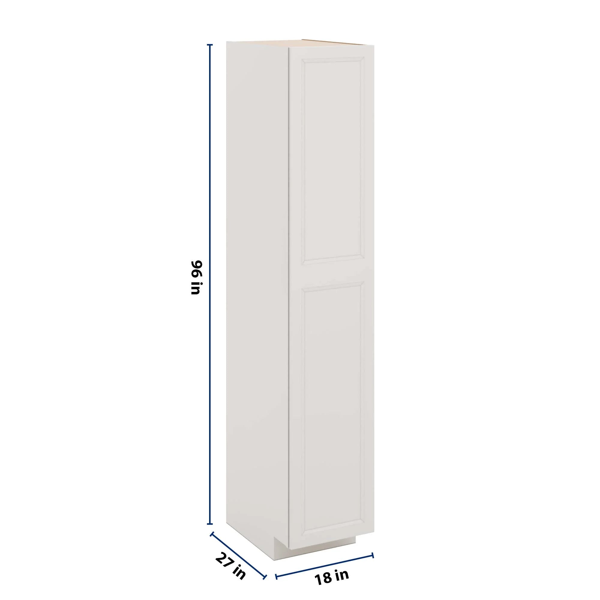 J&K Pure B5 Pantry w/Roll-Out Trays 18" W x 96" H x 27" D