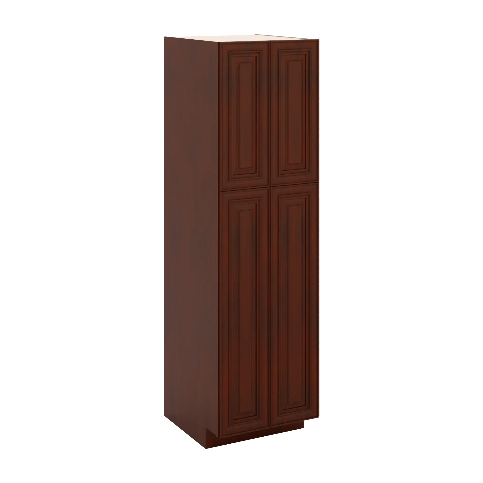 J&K Mahogany J5 Pantry w/Roll-Out Trays 24" W x 84" H x 27" D