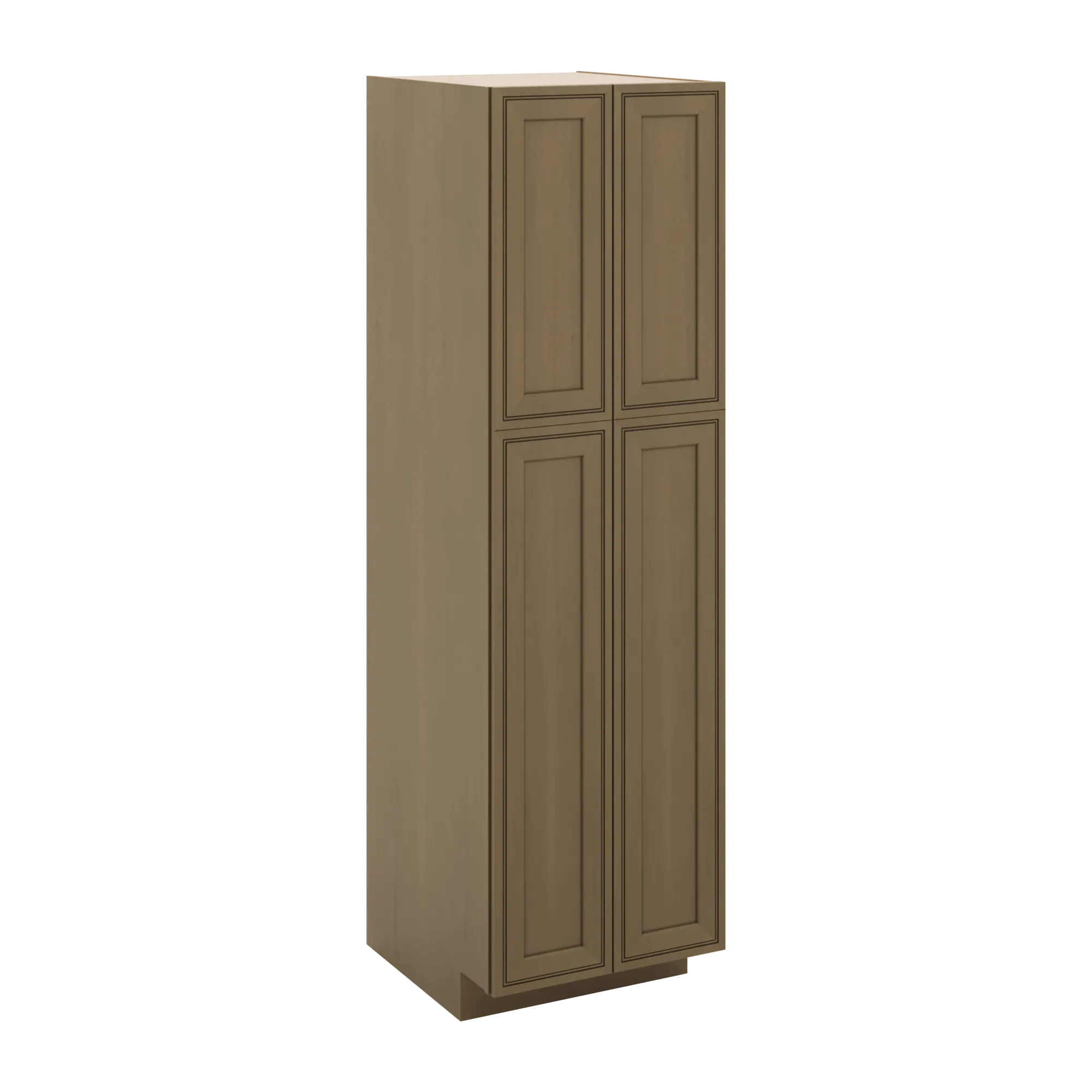 J&K Hazel H8 Pantry w/Roll-Out Trays 24" W x 84" H x 27" D