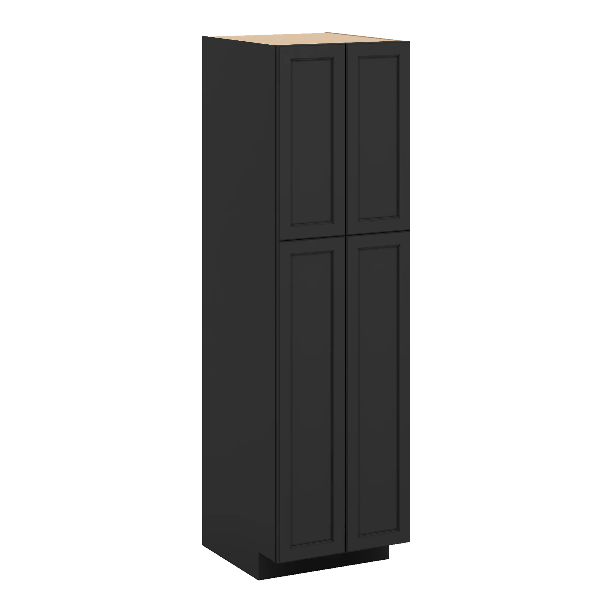 J&K Charcoal E2 Pantry w/Roll-Out Trays 24" W x 84" H x 27" D