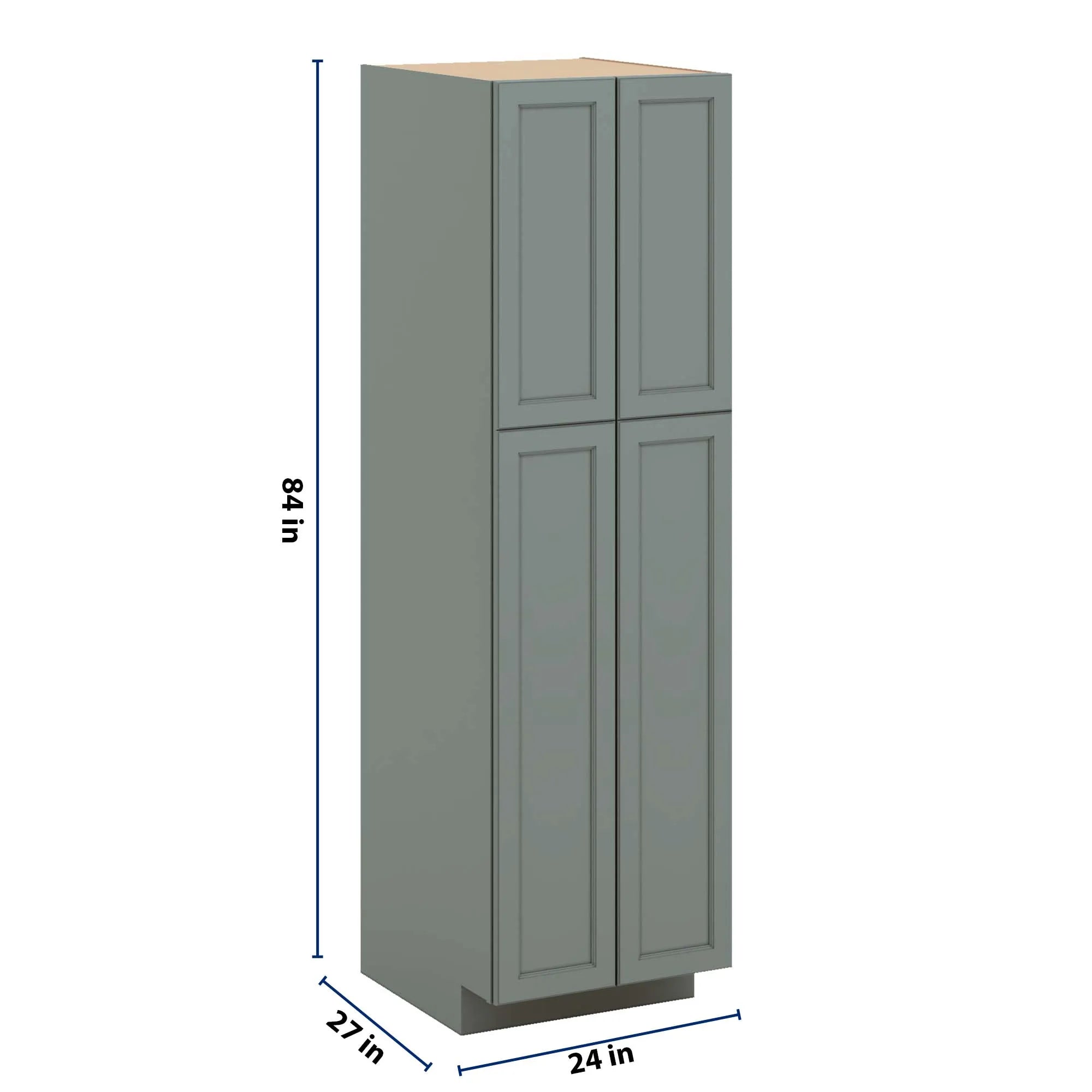 J&K Sage E3 Pantry w/Roll-Out Trays 24" W x 84" H x 27" D