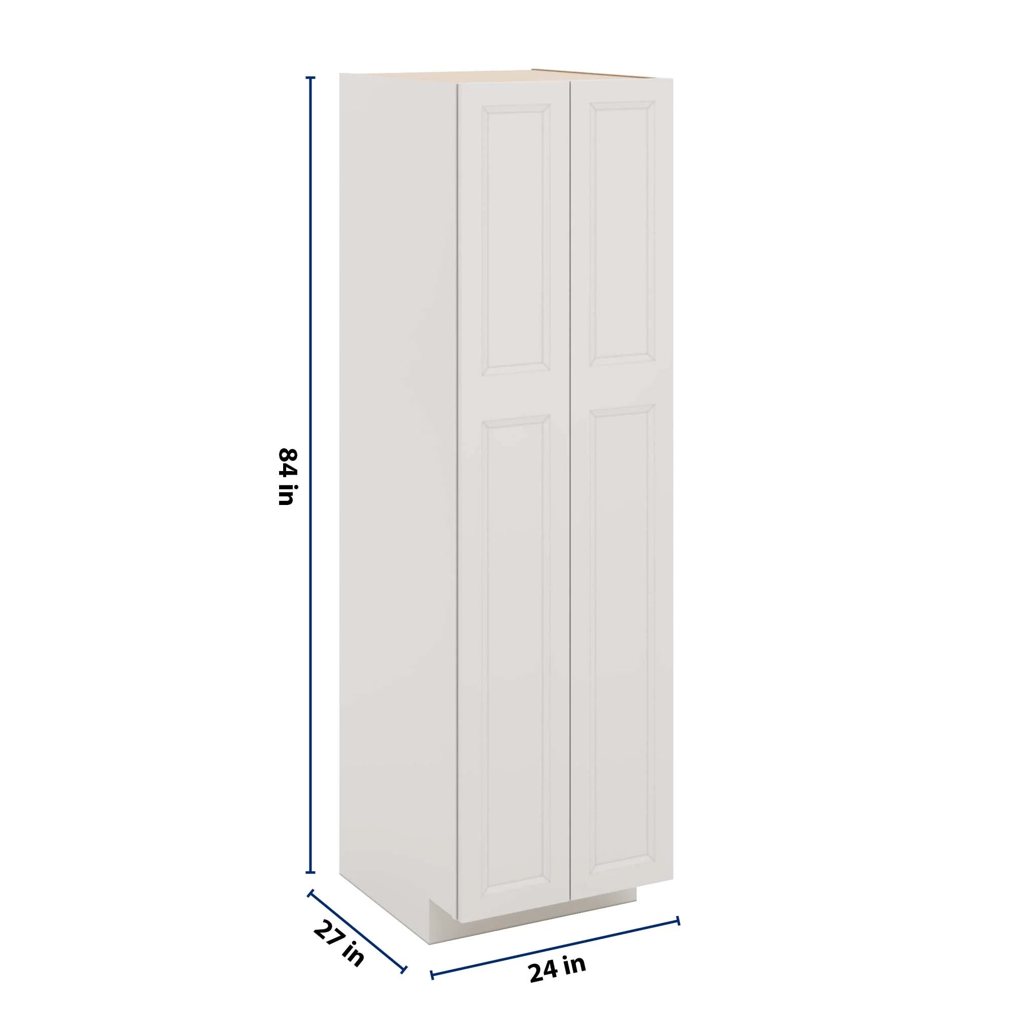 J&K Pure B5 Pantry w/Roll-Out Trays 24" W x 84" H x 27" D