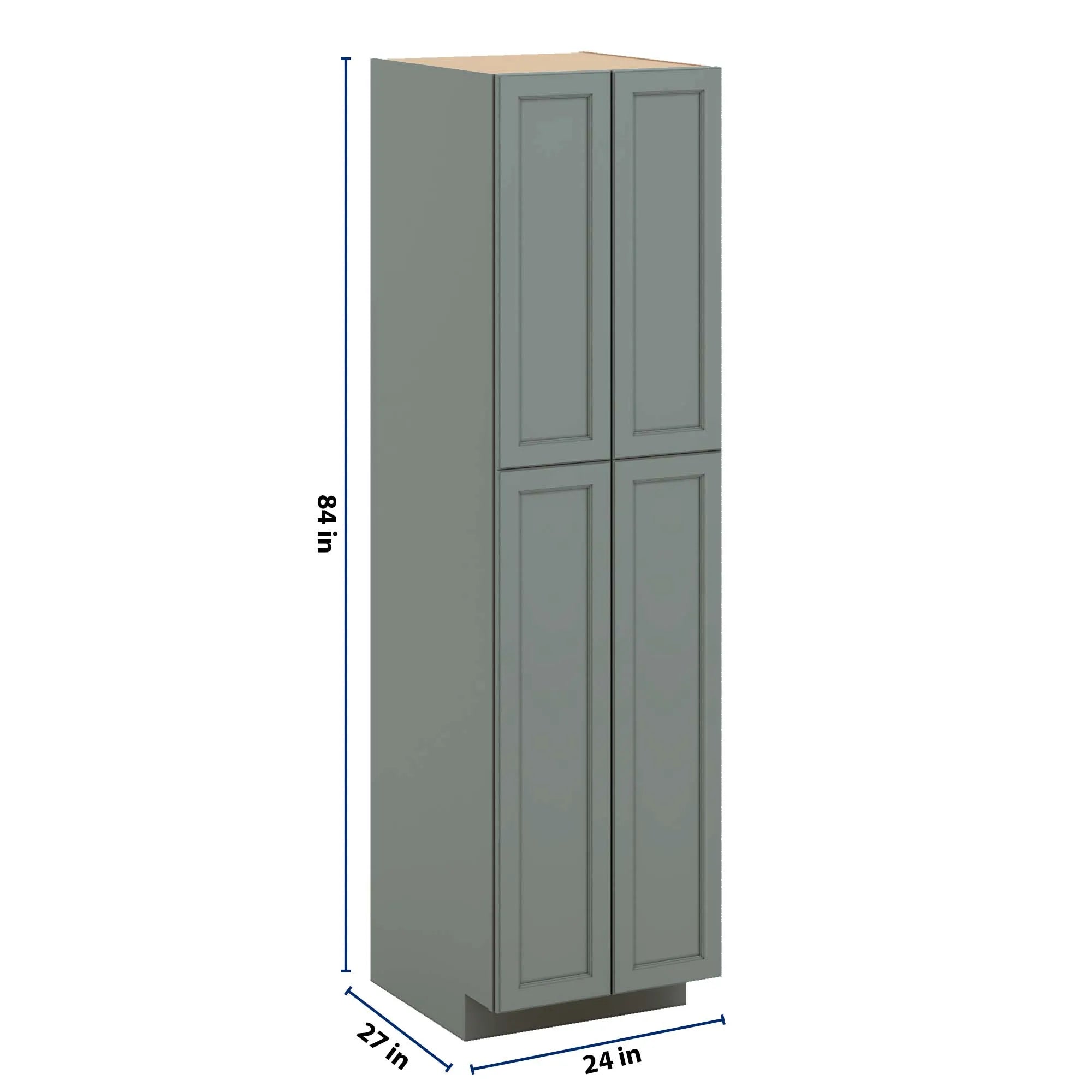 J&K Sage E3 Pantry w/Roll-Out Trays 24" W x 90" H x 27" D