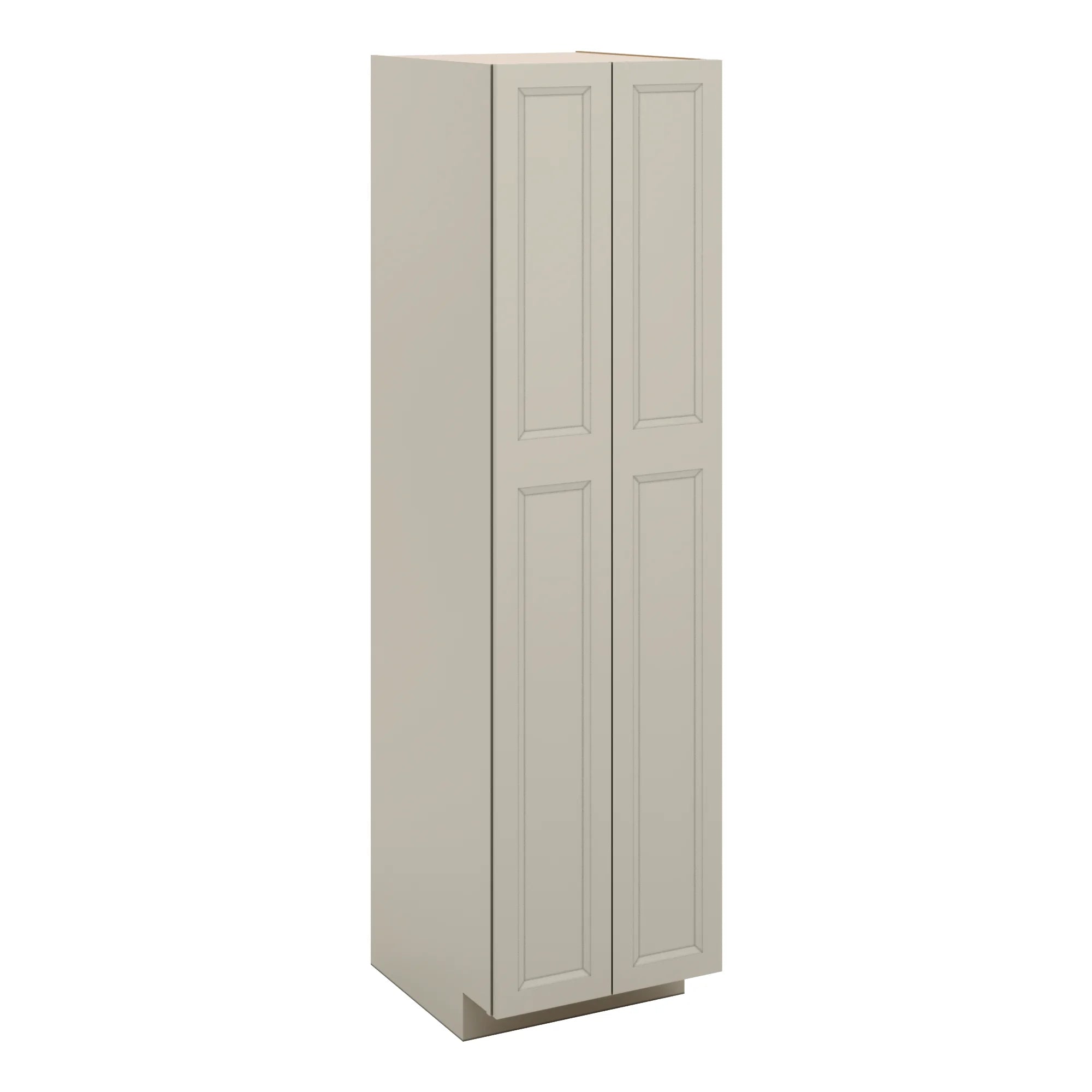 J&K Pebble B6 Pantry w/Roll-Out Trays 24" W x 90" H x 27" D