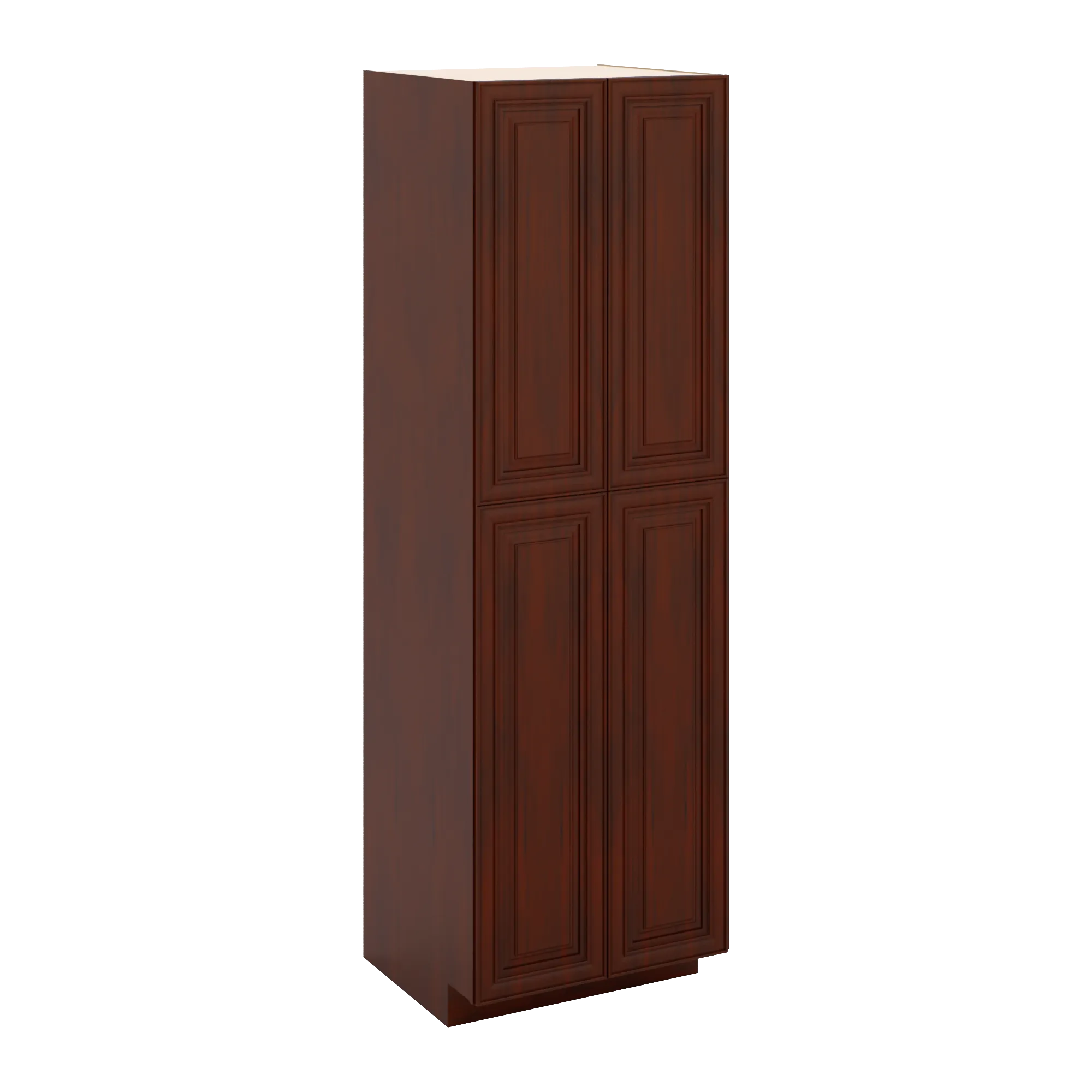 J&K Mahogany J5 Pantry w/Roll-Out Trays 30" W x 96" H x 27" D