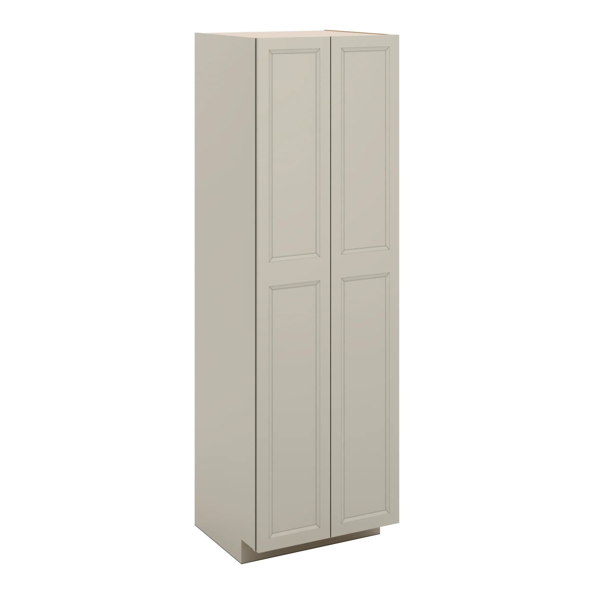J&K Pebble B6 Pantry w/Roll-Out Trays 30" W x 96" H x 27" D