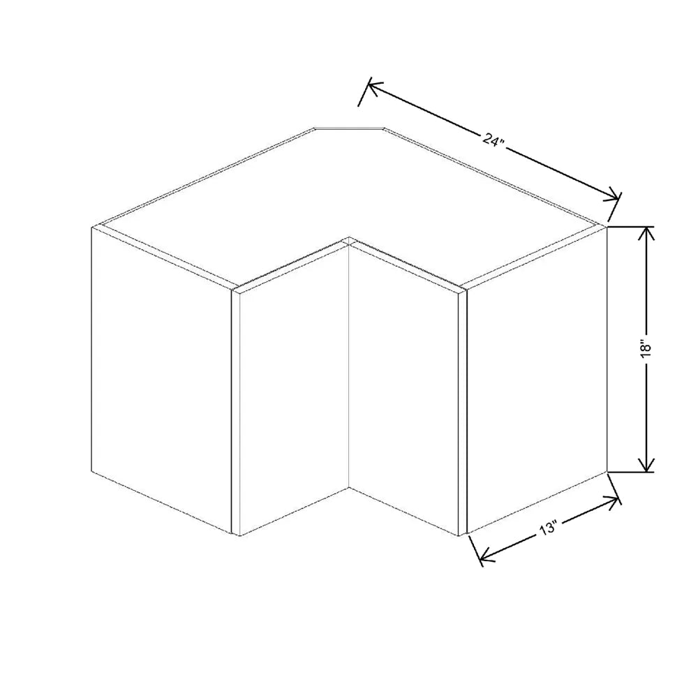 Fabuwood Illume Tuscany Olmo 3 24" W X 18" H X 12" D Square Corner Wall