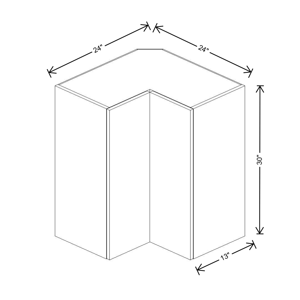 Fabuwood Illume Catalina Muratti 4 30"H Square Corner Wall