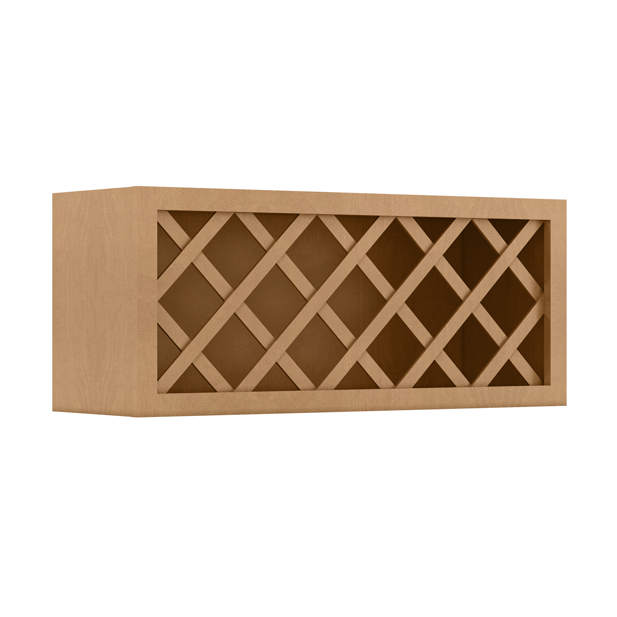 Wine Rack Kitchen Cabinet WR3615 Shaker Toffee LessCare 36 in. width 15 in. height 12 in. depth